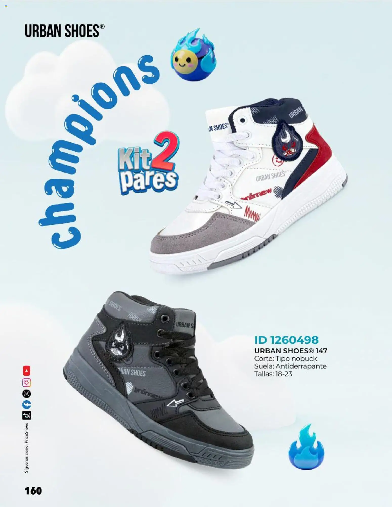 Nuevas ofertas de Price Shoes válidas en toda la República Mexicana desde el 27.10.2025. ¡Encuentra las mejores ofertas en Price Shoes catálogo Kids todo en uno! | Página: 160