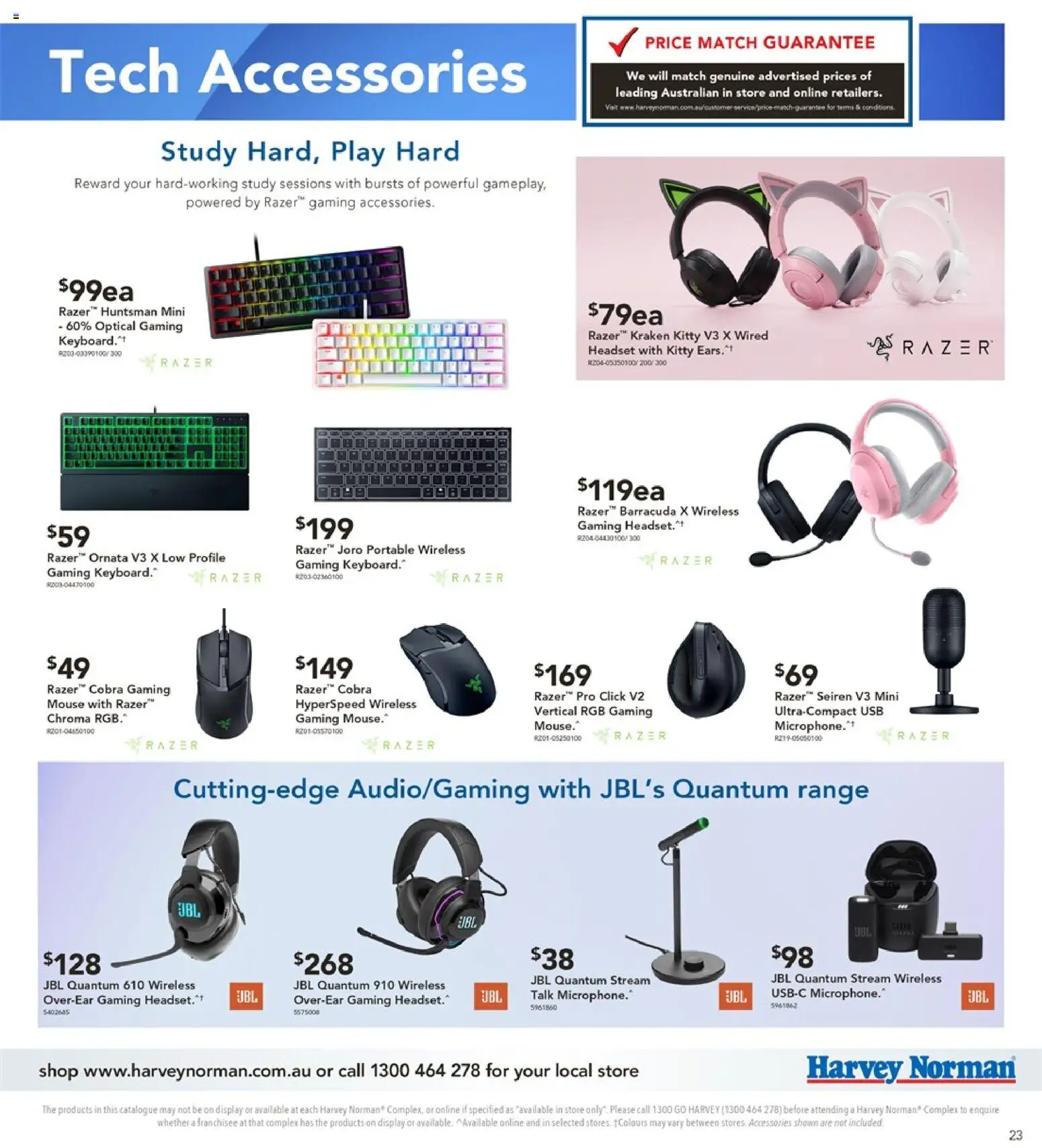 Harvey Norman catalogue - valid from 14.01.2026 | Page: 23 | Products: Mouse, Headset, Microphone, Portable