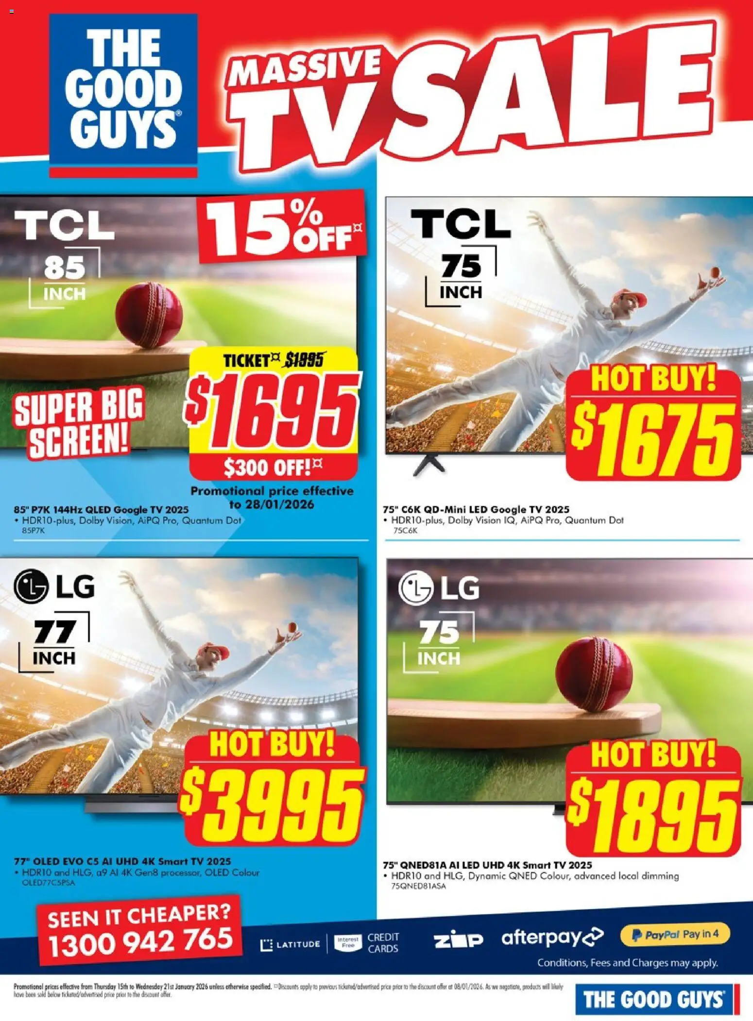 The Good Guys catalogue - valid from 14.01.2026 | Page: 3 | Products: Tv, Smart tv, Screen