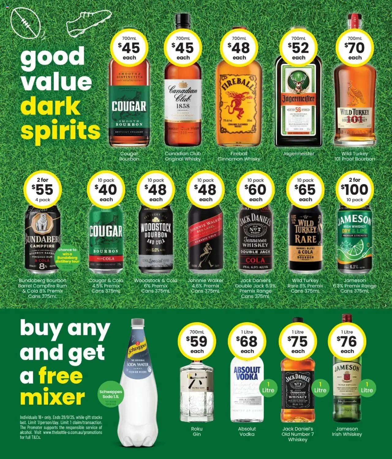 The Bottle-O catalogue - valid from 15.09.2025 | Page: 4 | Products: Bourbon, Vodka, Water, Turkey