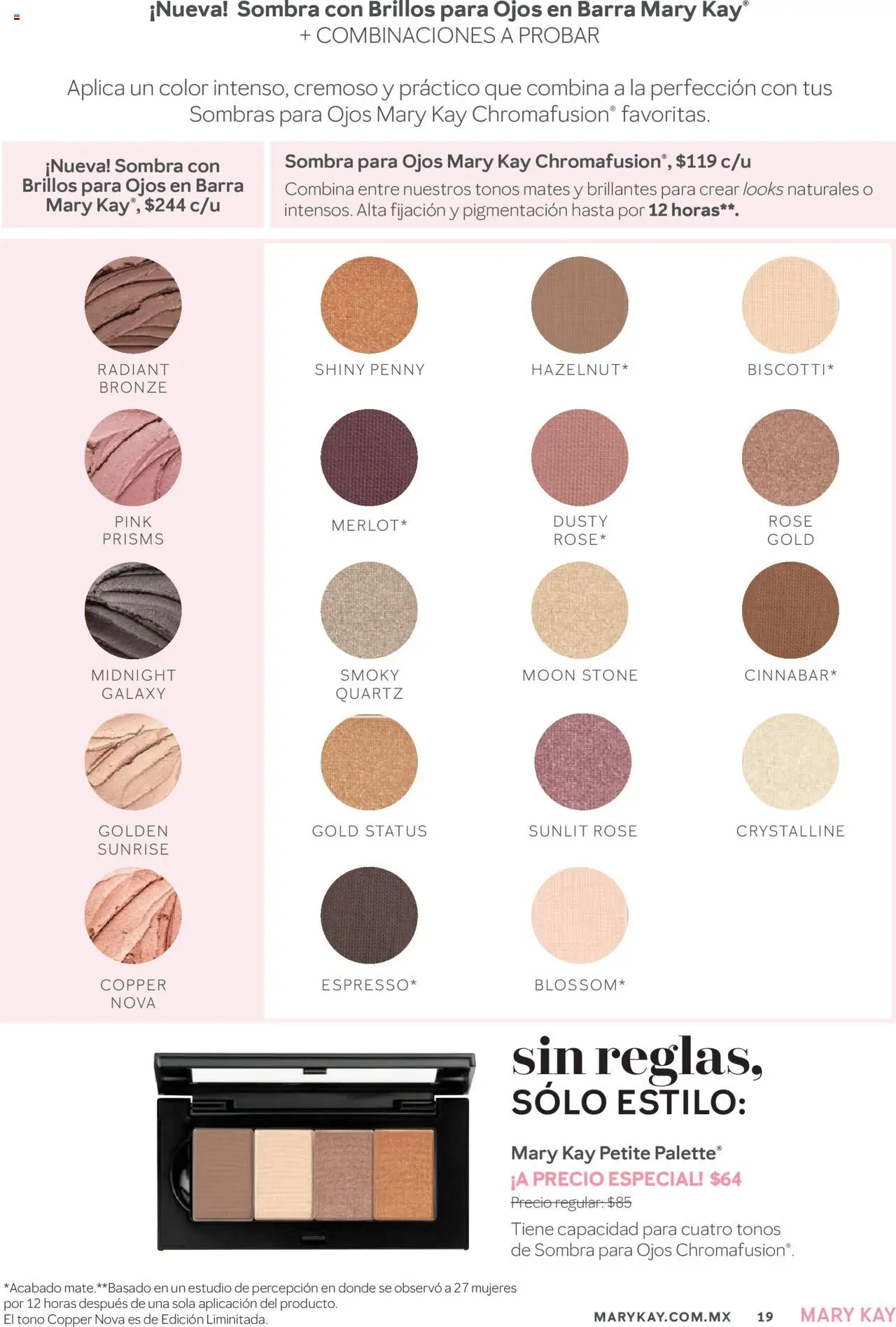 Nuevas ofertas de Mary Kay válidas en toda la República Mexicana desde el 01.09.2025. ¡Encuentra las mejores ofertas en Mary Kay catálogo! | Página: 19 | Productos: Sombra, Barra, Mate