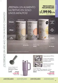 Vista previa de Oriflame campaña 1 2026, nuevo folleto de la tienda, válido en México a partir del 27.12.2025 | Página: 69 | Productos: Sopa, Hongos, Vitaminas, Termo
