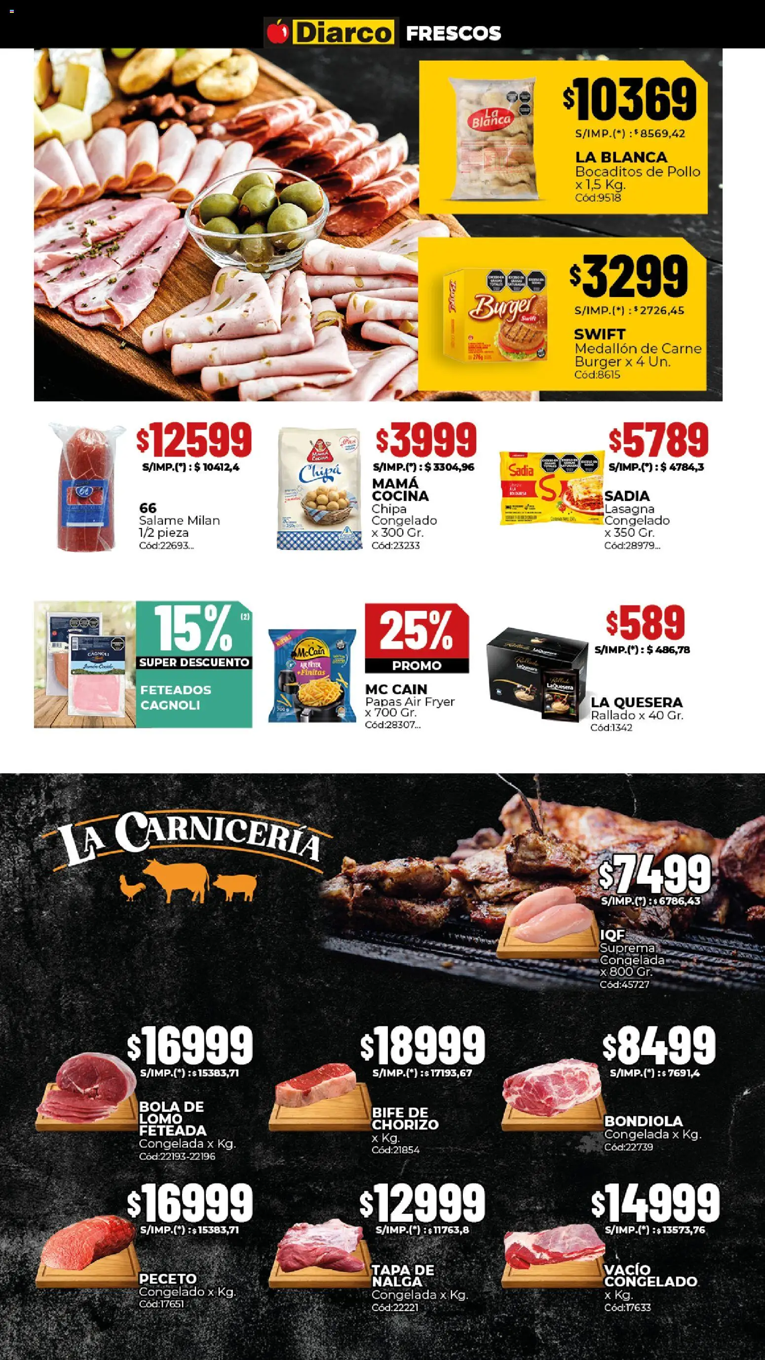 Diarco ofertas │ válido desde el 02.03.2026 | Página: 10 | Productos: Cocina, Pollo, Chorizo, Salame