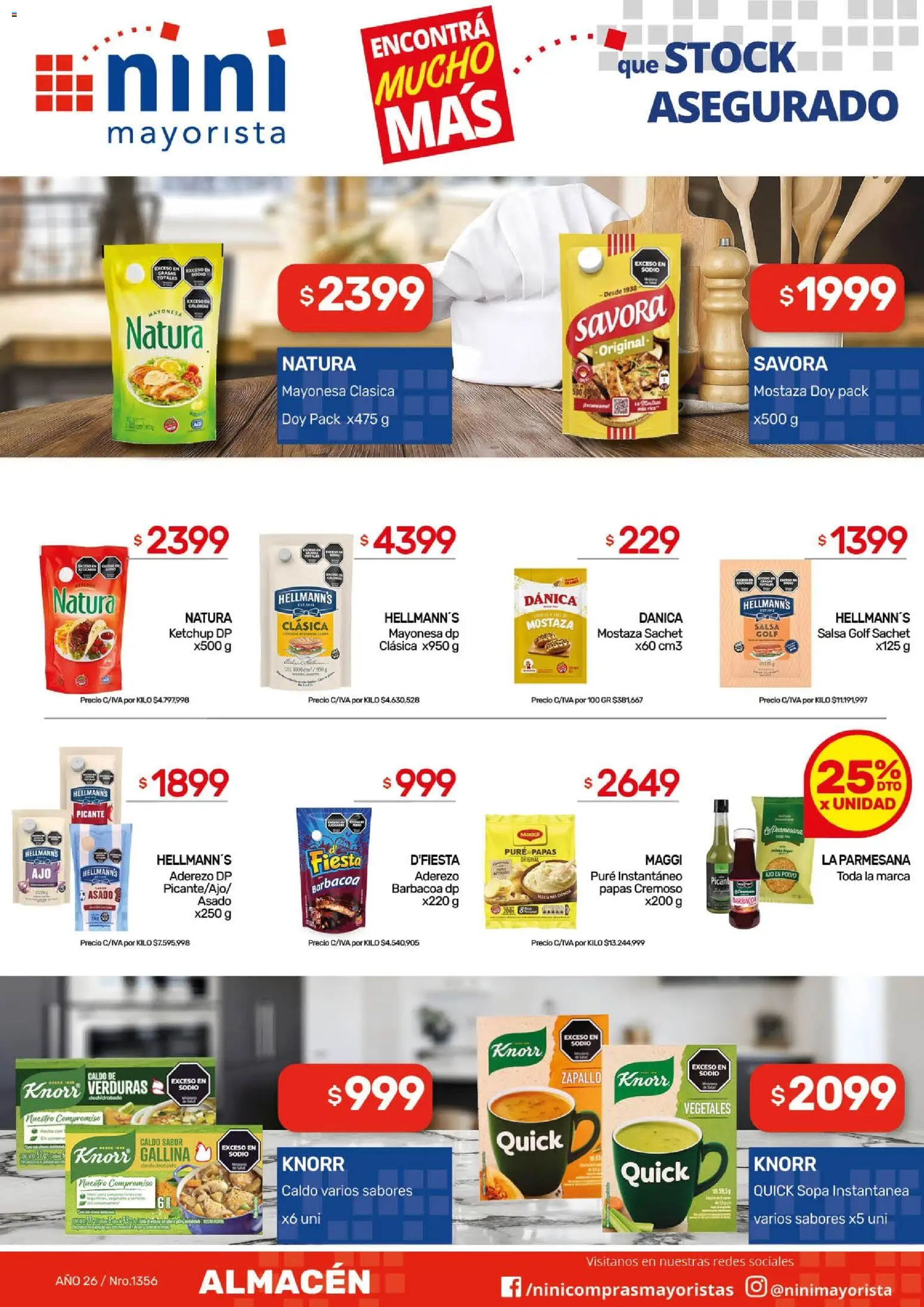 NINI Mayorista ofertas │ válido desde el 20.04.2026 | Página: 21 | Productos: Polvo, Mayonesa, Sopa, Salsa Golf