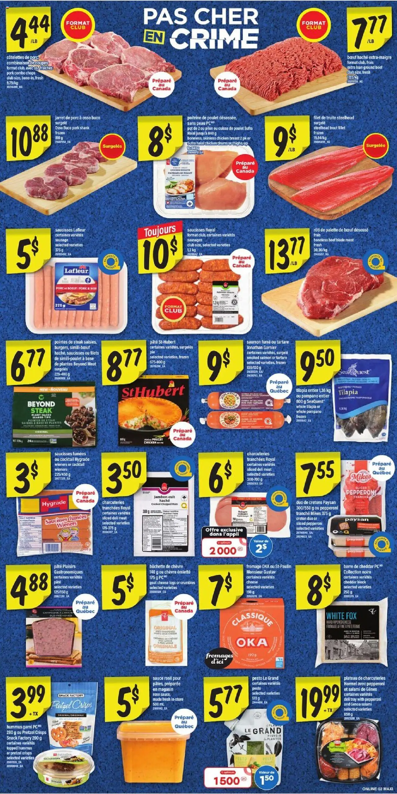 Maxi flyer valid from 18.09.2025 | Page: 5 | Products: Beef, Cheese, Salami, Chicken