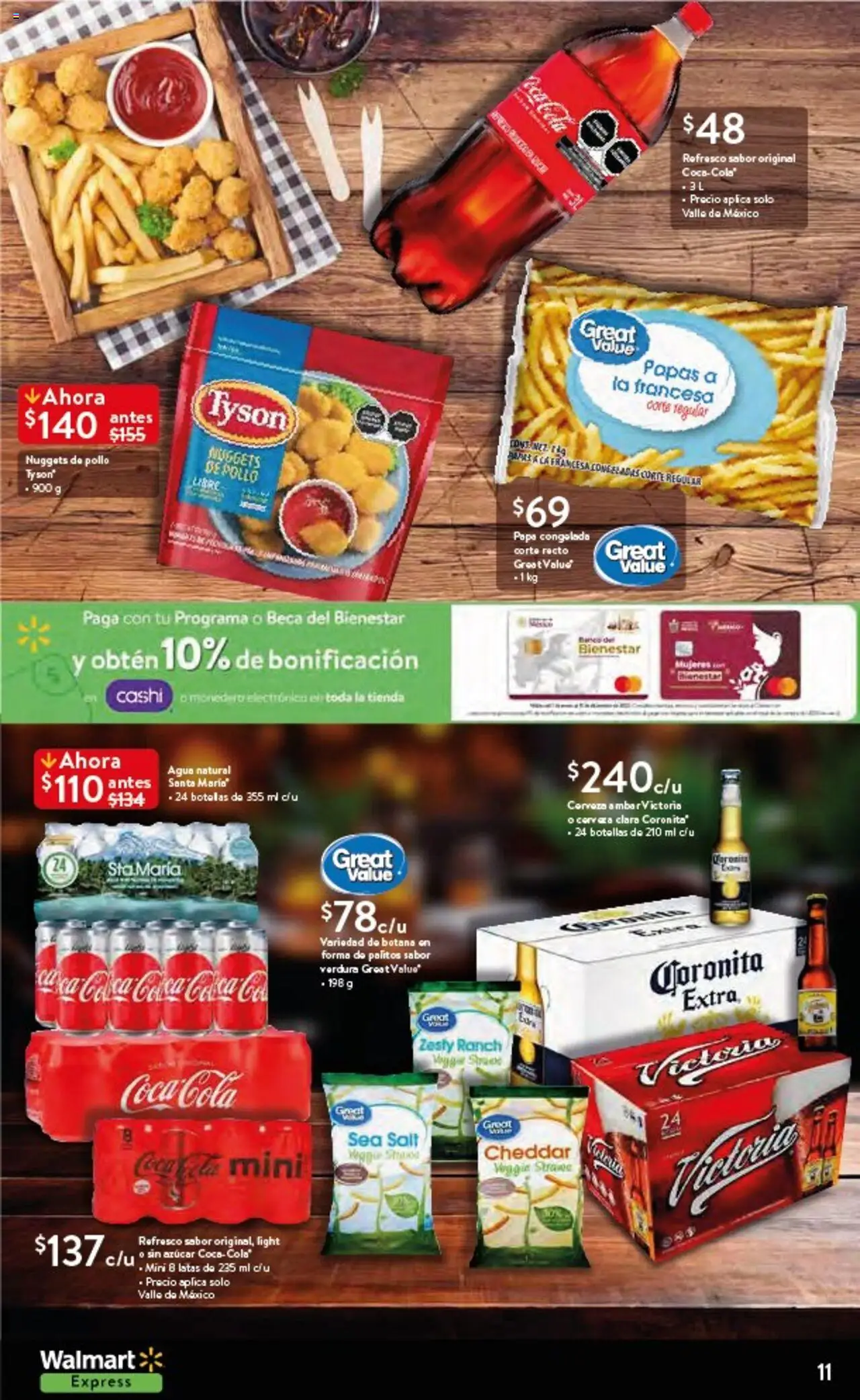Nuevas ofertas de Walmart Express válidas en toda la República Mexicana desde el 17.09.2025. ¡Encuentra las mejores ofertas en Walmart Express - Folleto! | Página: 11 | Productos: Azúcar, Monedero, Agua, Banco