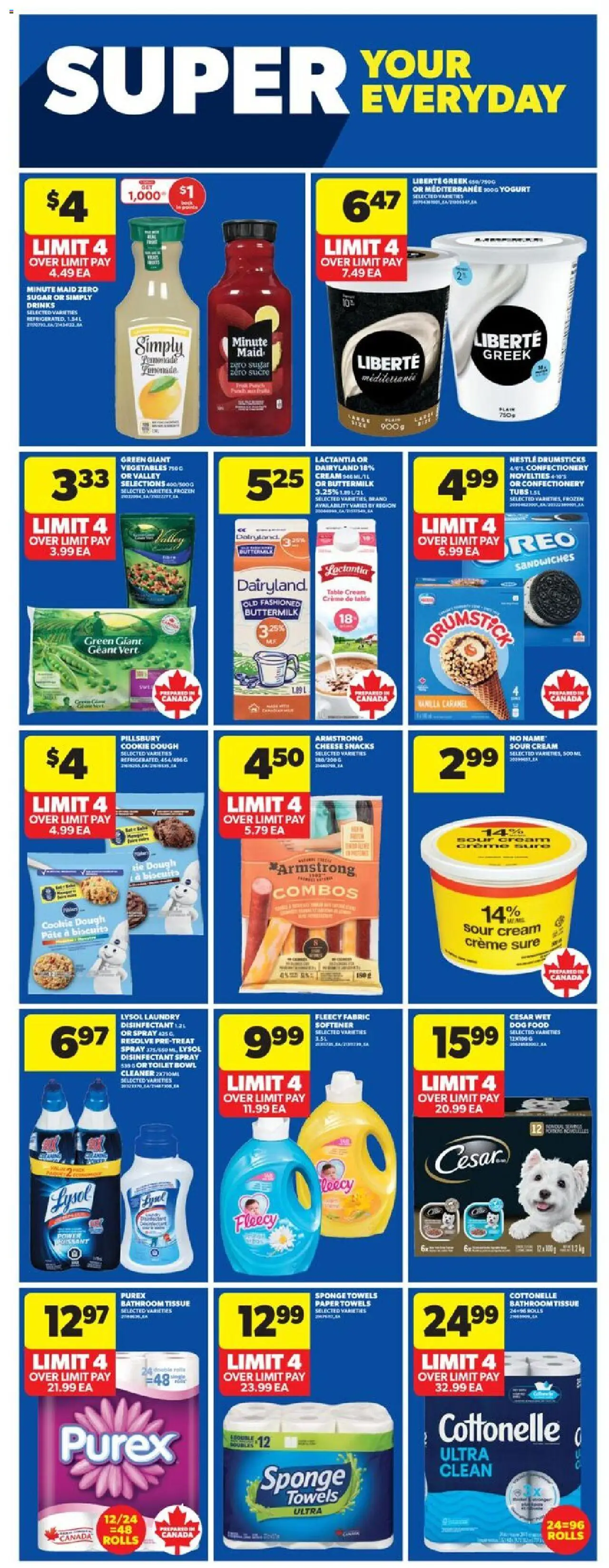 Real Canadian Superstore flyer valid from 25.09.2025 | Page: 25 | Products: Sour cream, Cream, Table, Yogurt
