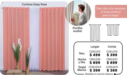 Vista previa de Colchas Concord - Catálogo, nuevo folleto de la tienda, válido en México a partir del 01.08.2025 | Página: 74 | Productos: Cortinas