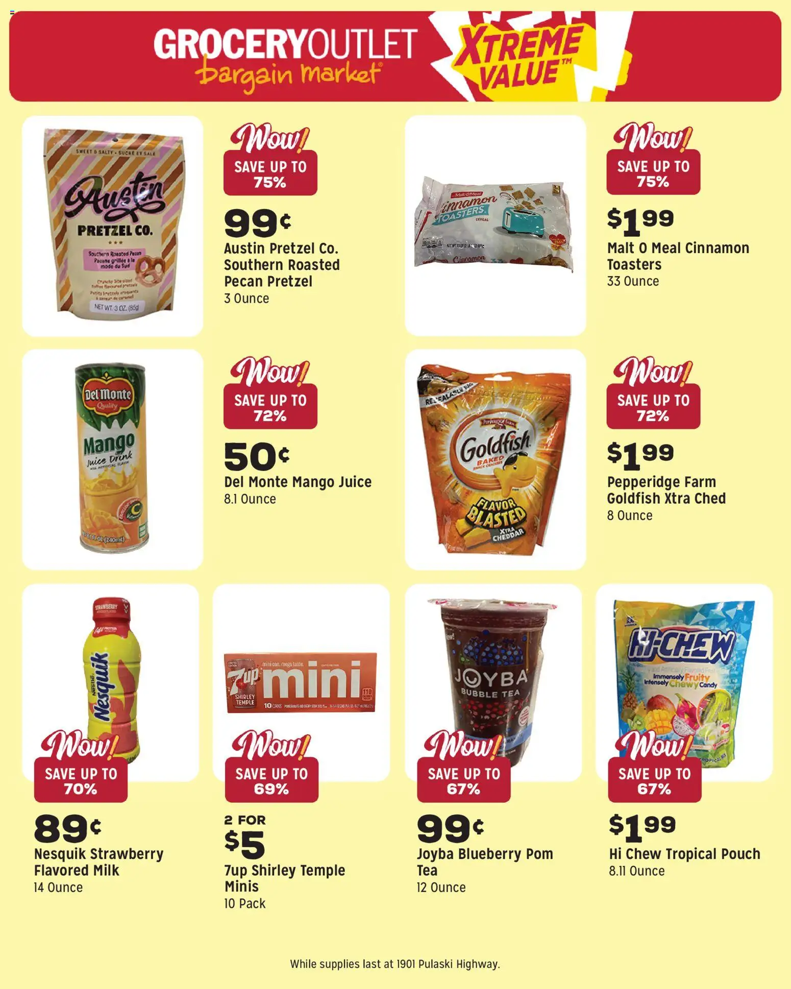 Grocery Outlet Weekly Ad - valid from 08.04.2026 | Page: 10 | Products: Milk, Juice, Tea, Mango