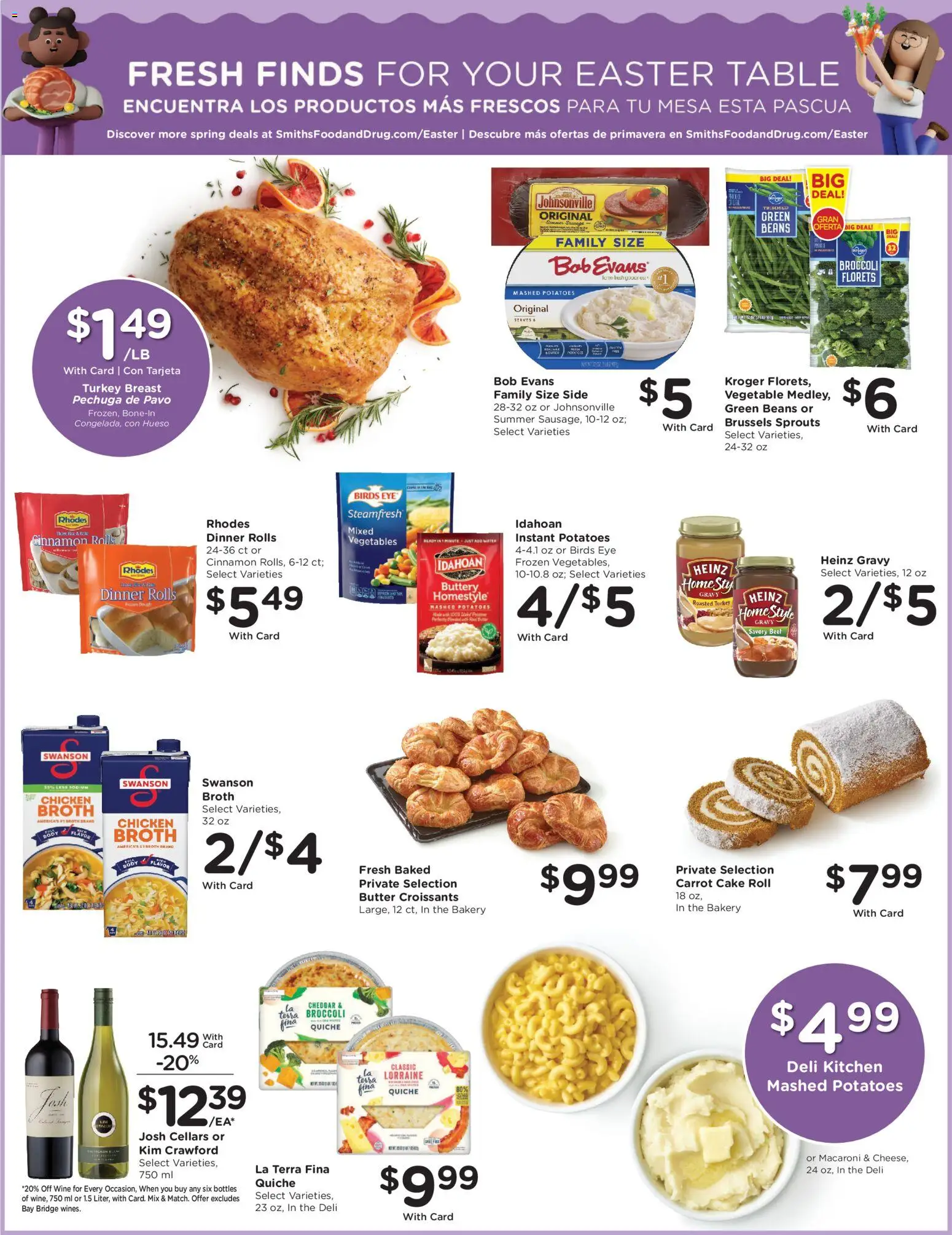 Smith's Weekly Ad - ID - valid from 18.03.2026 | Page: 5 | Products: Table, Butter, Wine, Croissants