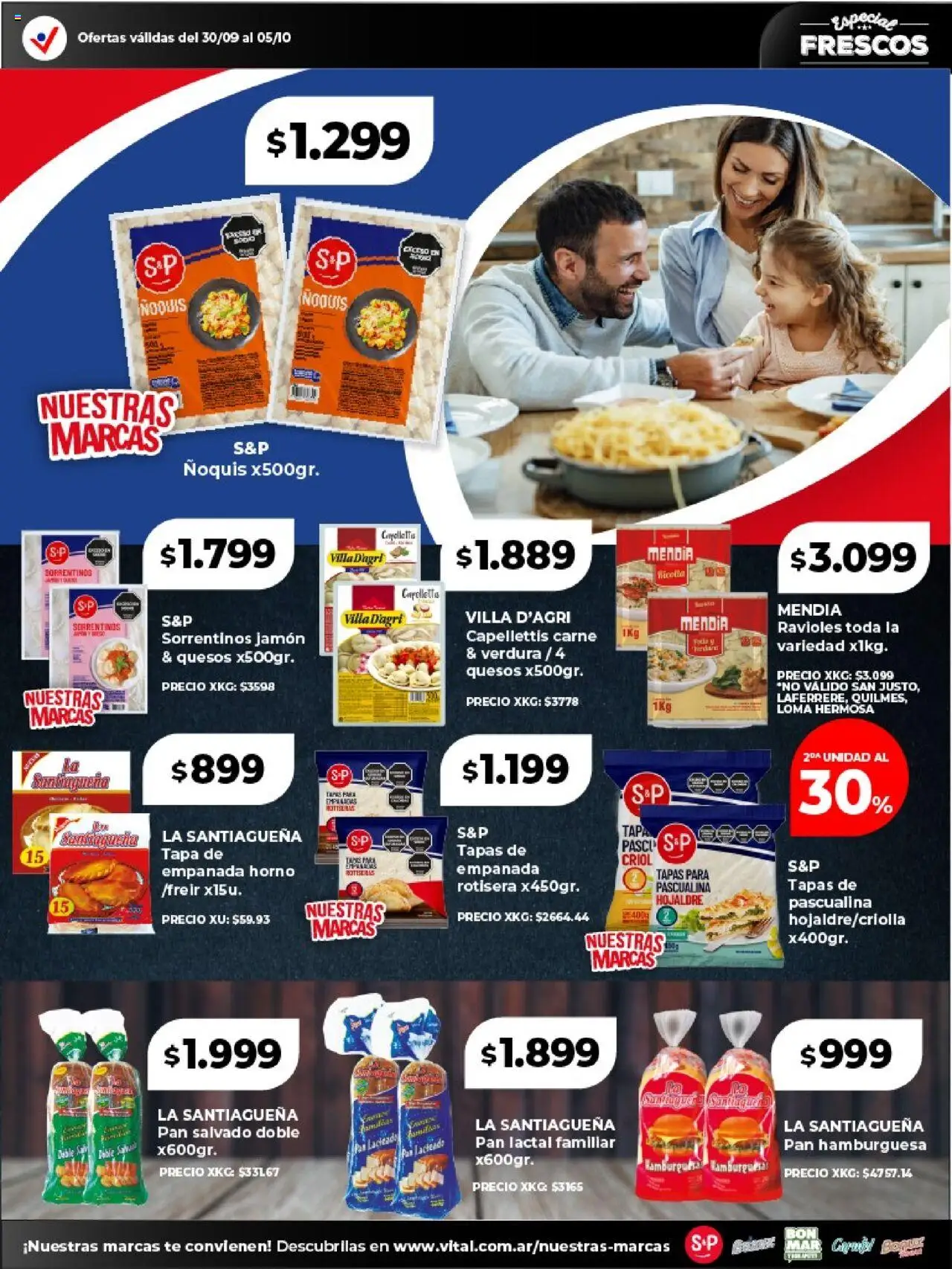 Vital - Especial de frescos - Abasto │ válido desde el 30.09.2025 | Página: 9 | Productos: Horno, Pan, Ñoquis, Té