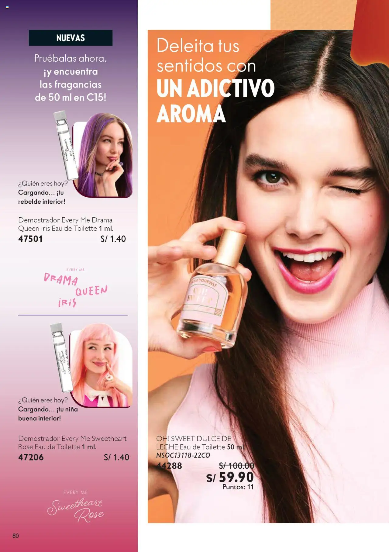 Catálogo Oriflame válido desde 04.10.2025 | Página: 80 | Productos: Leche, EAU de Toilette