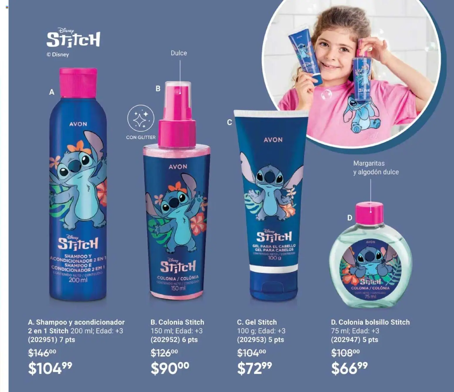 Nuevas ofertas de AVON válidas en toda la República Mexicana desde el 30.01.2026. ¡Encuentra las mejores ofertas en AVON Casa & Estilo 3 2026! | Página: 139 | Productos: Glitter, Algodón, Acondicionador