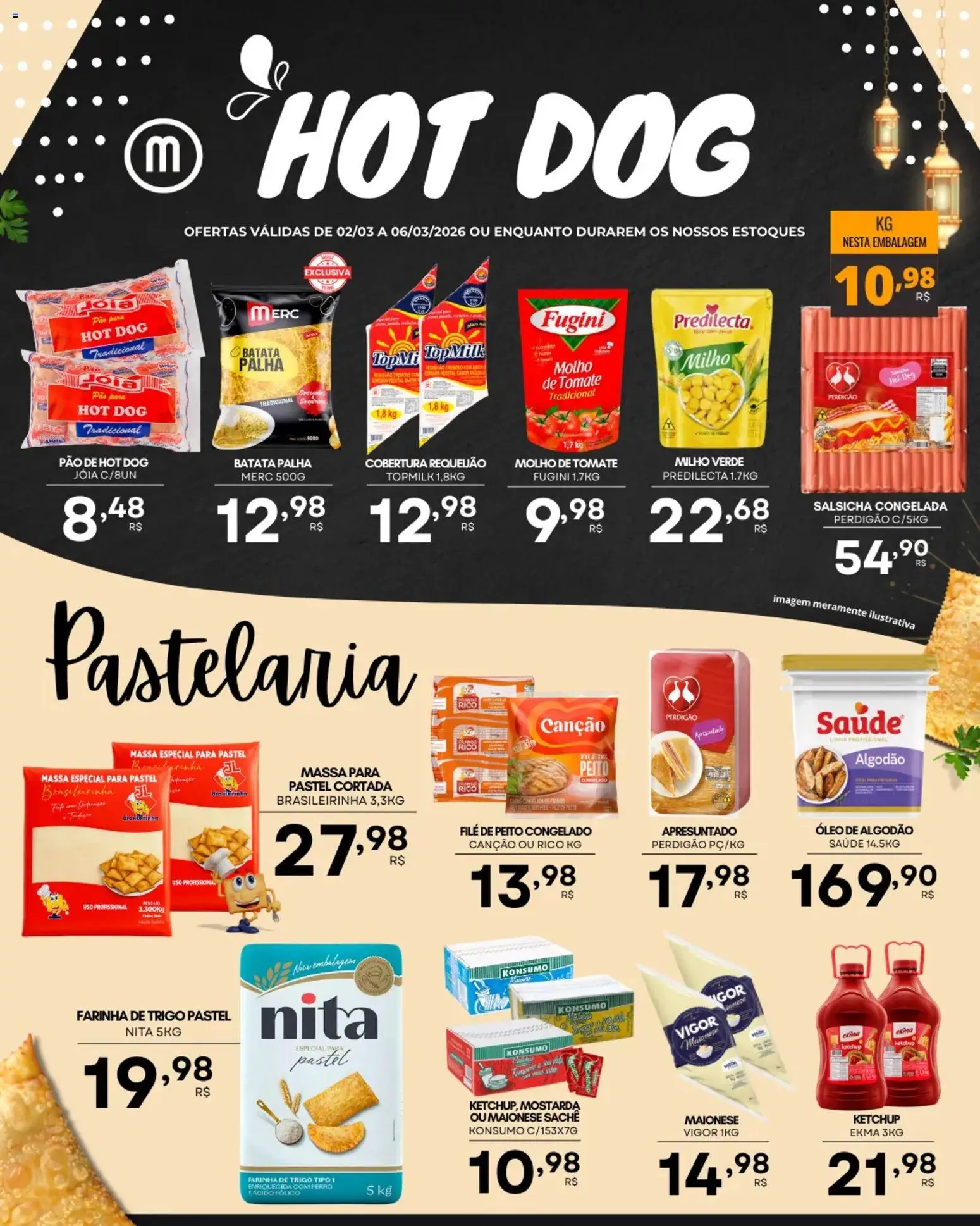 Mercadão Atacadista Folheto - válido de 02.03.2026 | Página: 2 | Produtos: Ferro, Óleo, Pão, Batata