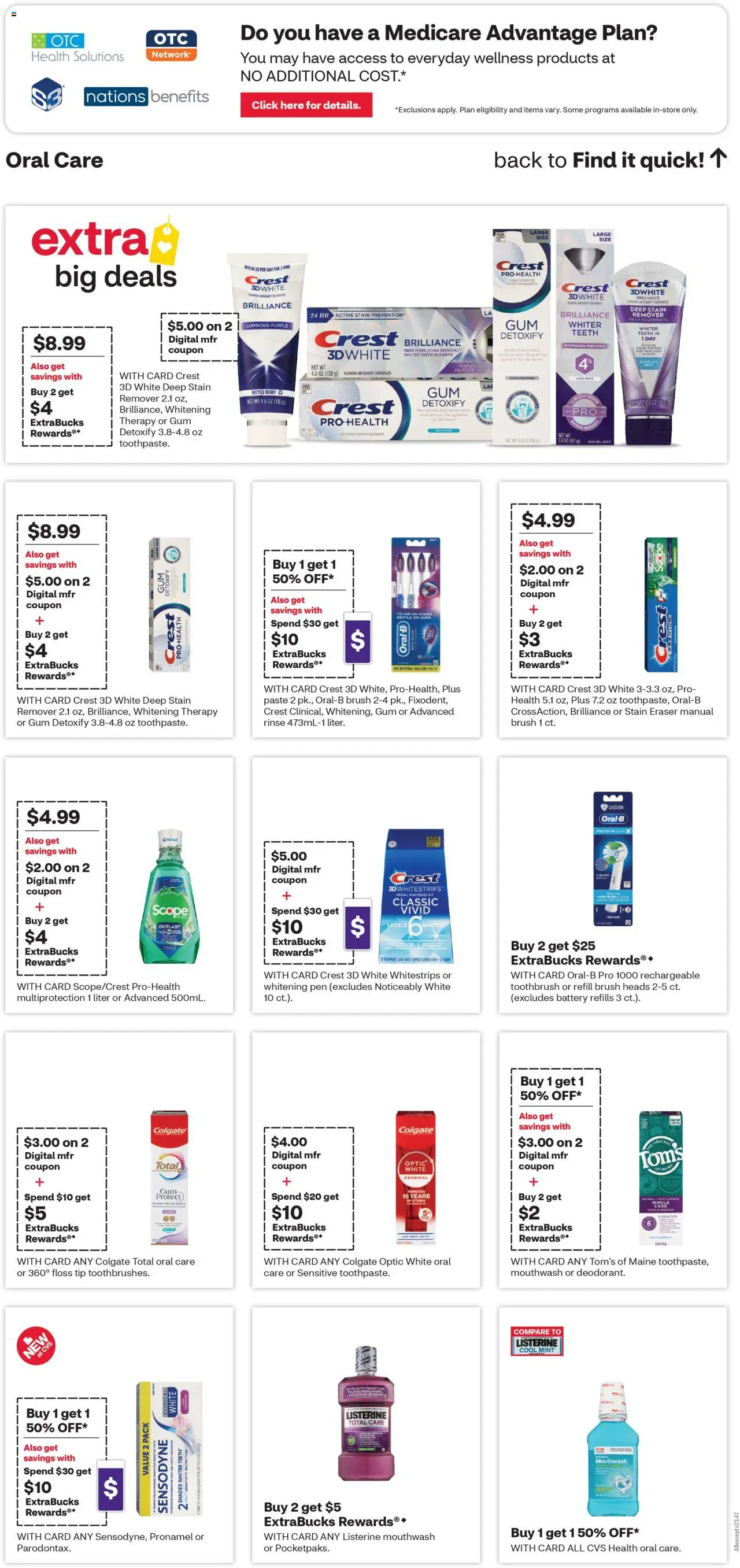 CVS Pharmacy - Weekly Ad - ME - valid from 15.06.2025 | Page: 13 | Products: Eraser, Toothbrush, Mouthwash, Stain remover