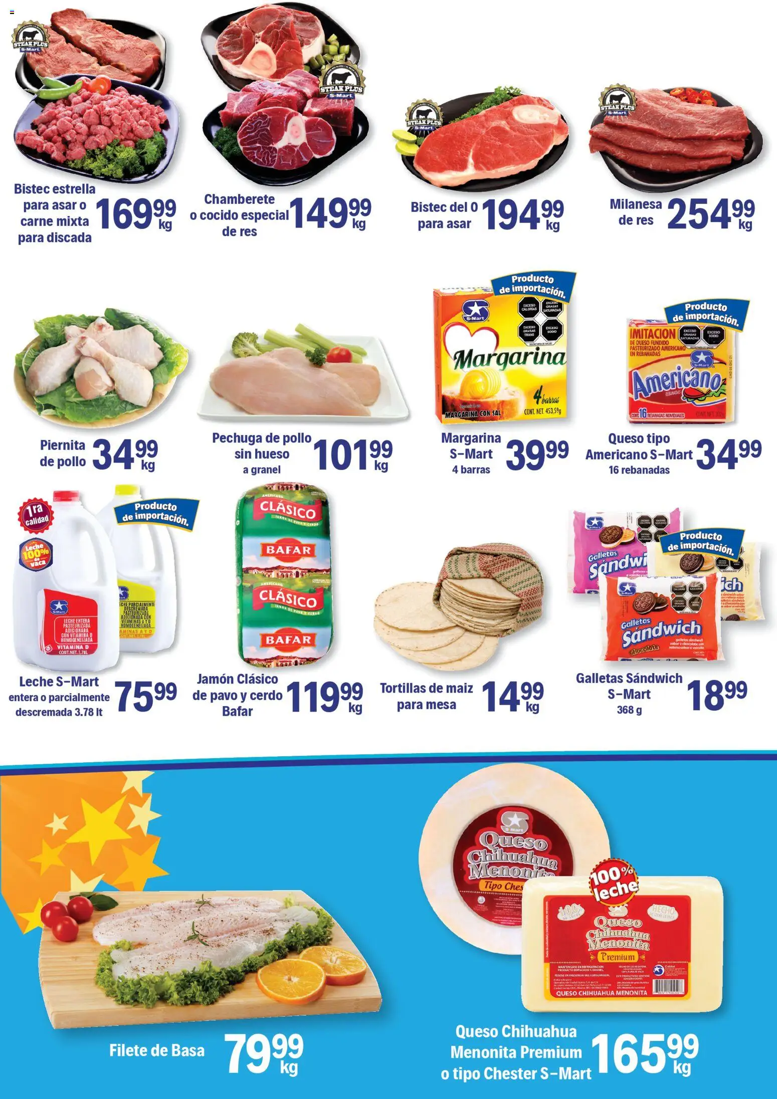 Nuevas ofertas de S-Mart válidas en toda la República Mexicana desde el 28.10.2025. ¡Encuentra las mejores ofertas en S-Mart folleto Matamoros! | Página: 4 | Productos: Queso, Chocolate, Galletas, Margarina