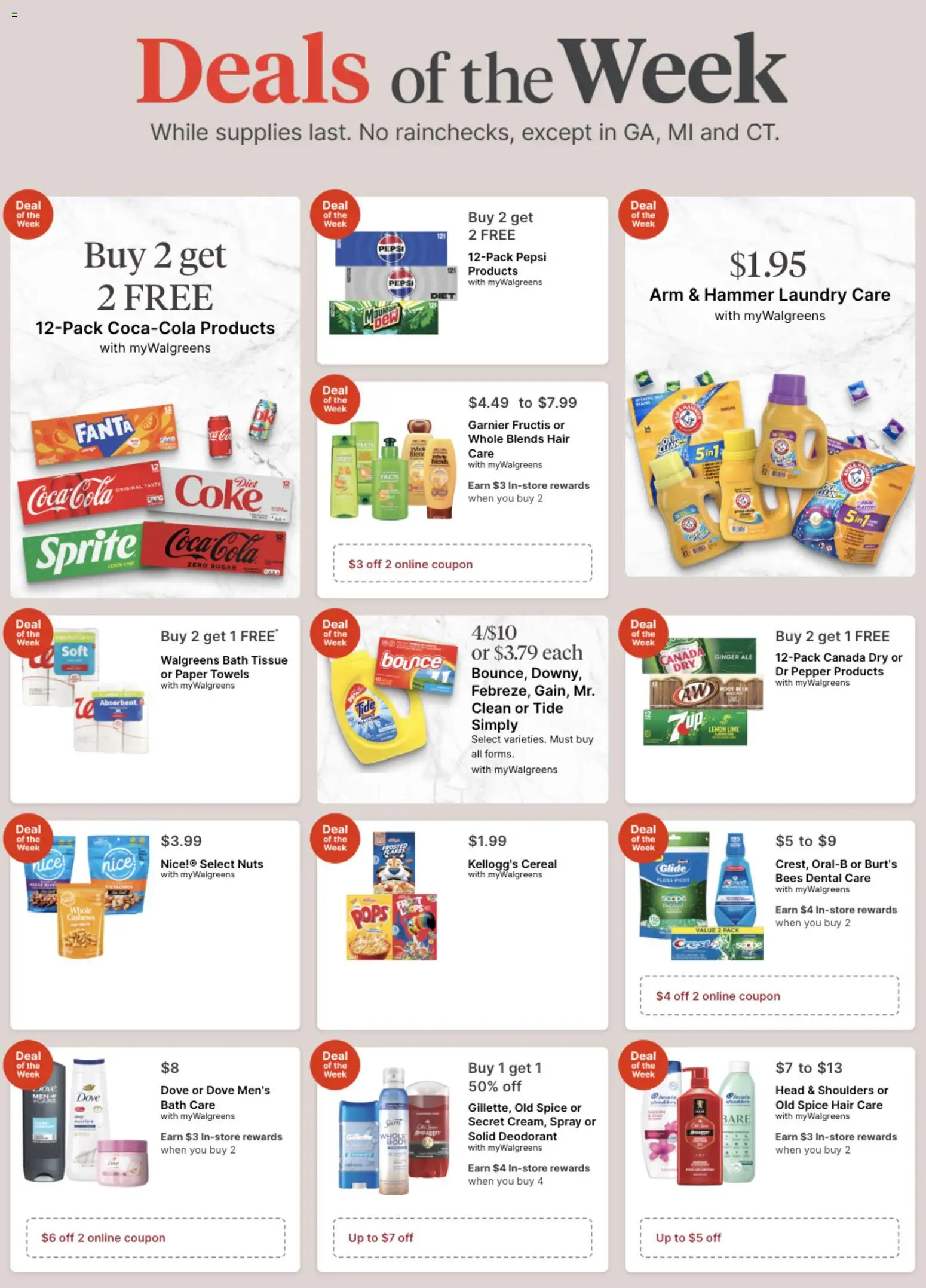 Walgreens Weekly Ad - valid from 04.01.2026 | Page: 1 | Products: Hammer, Nuts, Flakes, Pepper