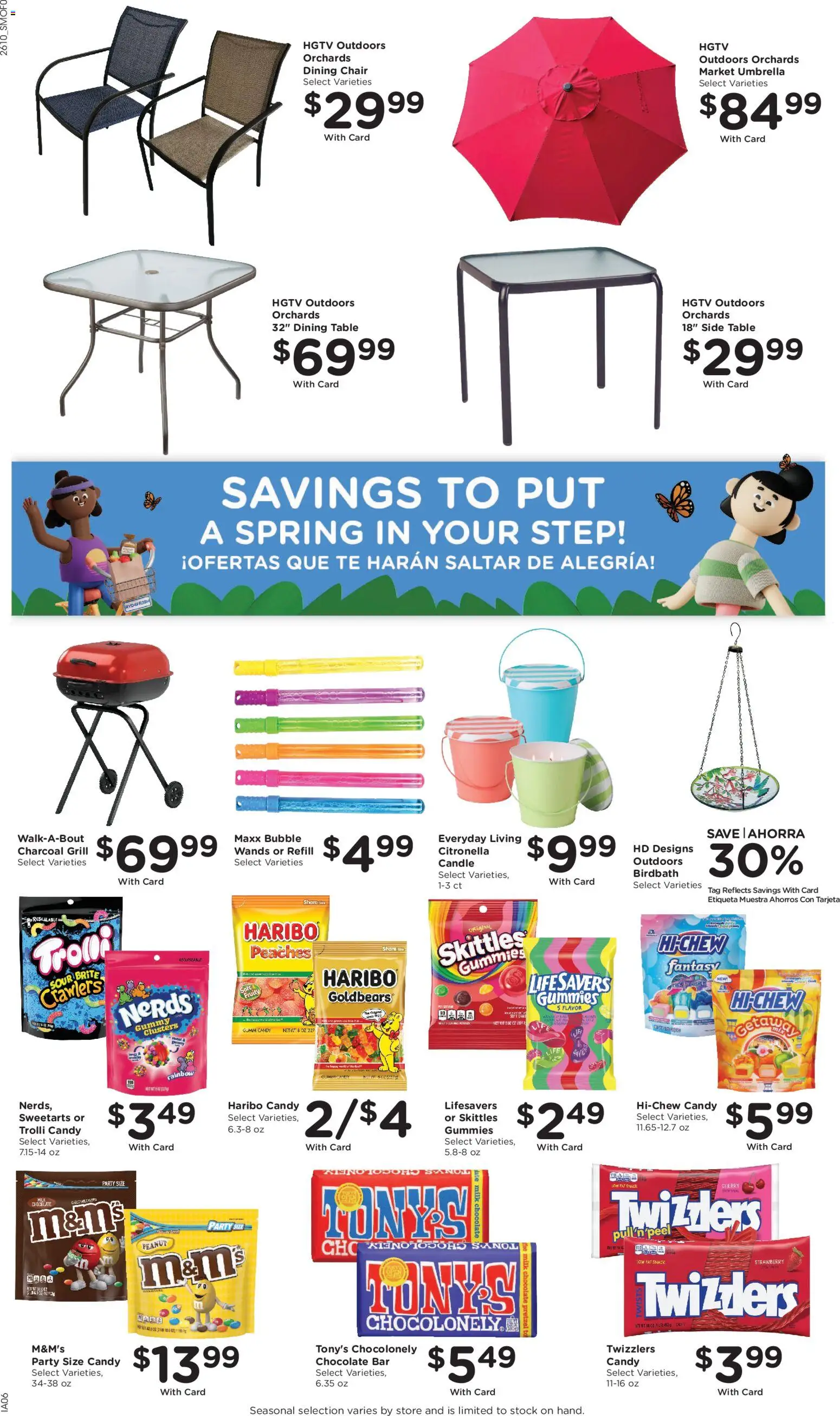 Smith's Weekly Ad - valid from 08.04.2026 | Page: 16 | Products: Peaches, Table, Milk, Umbrella