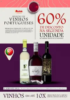 Bistek Supermercados - Ofertas Seleção de Vinhos Porugueses - Pré-Visualização do folheto da loja Bistek Supermercados, válido de 17.07.2025