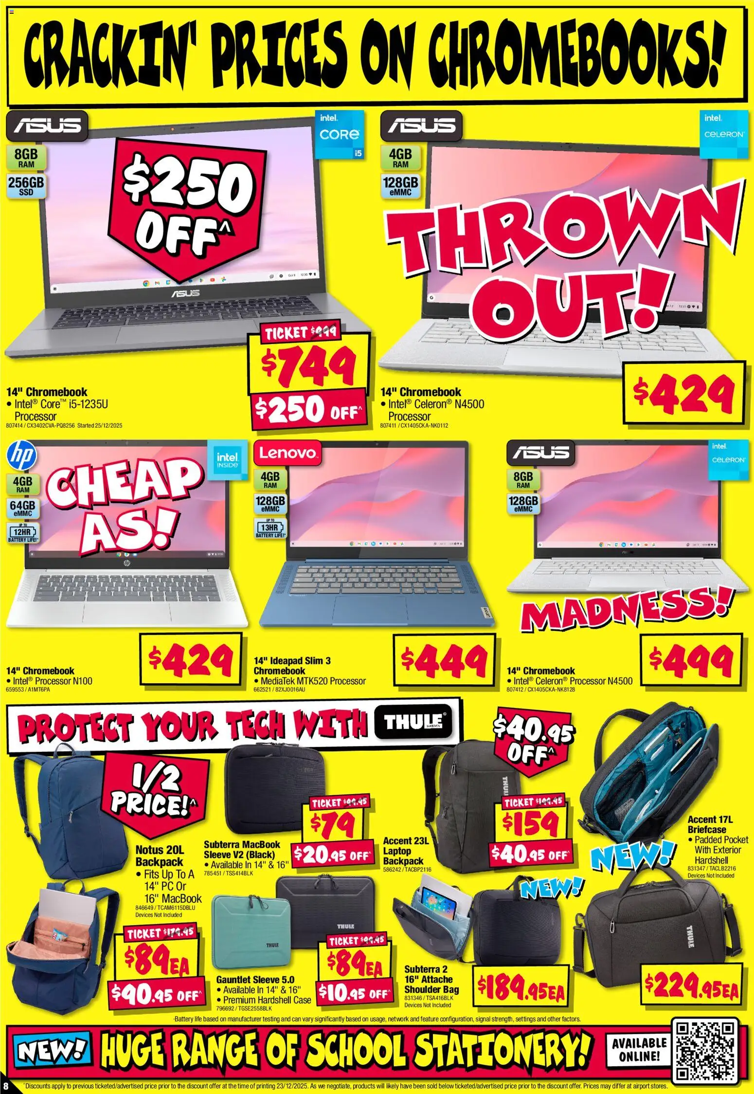 JB Hi-Fi catalogue - valid from 02.01.2026 | Page: 8 | Products: Briefcase, Battery, Pc, Laptop