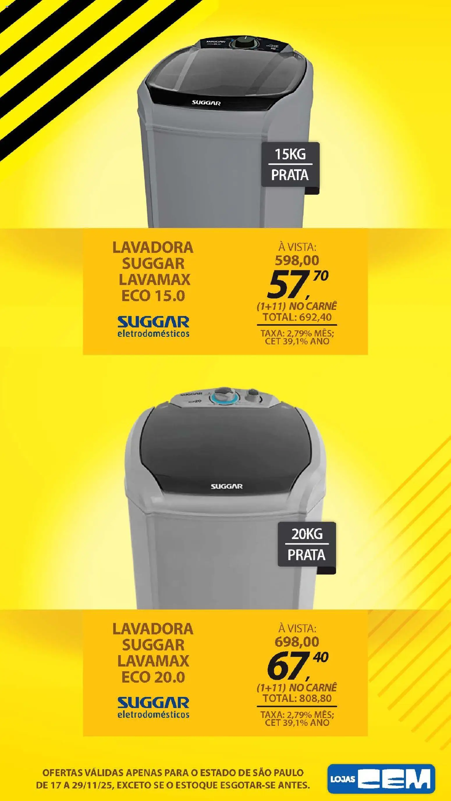 Lojas Cem Folheto - válido de 17.11.2025 | Página: 24 | Produtos: Carne, Eletrodomésticos