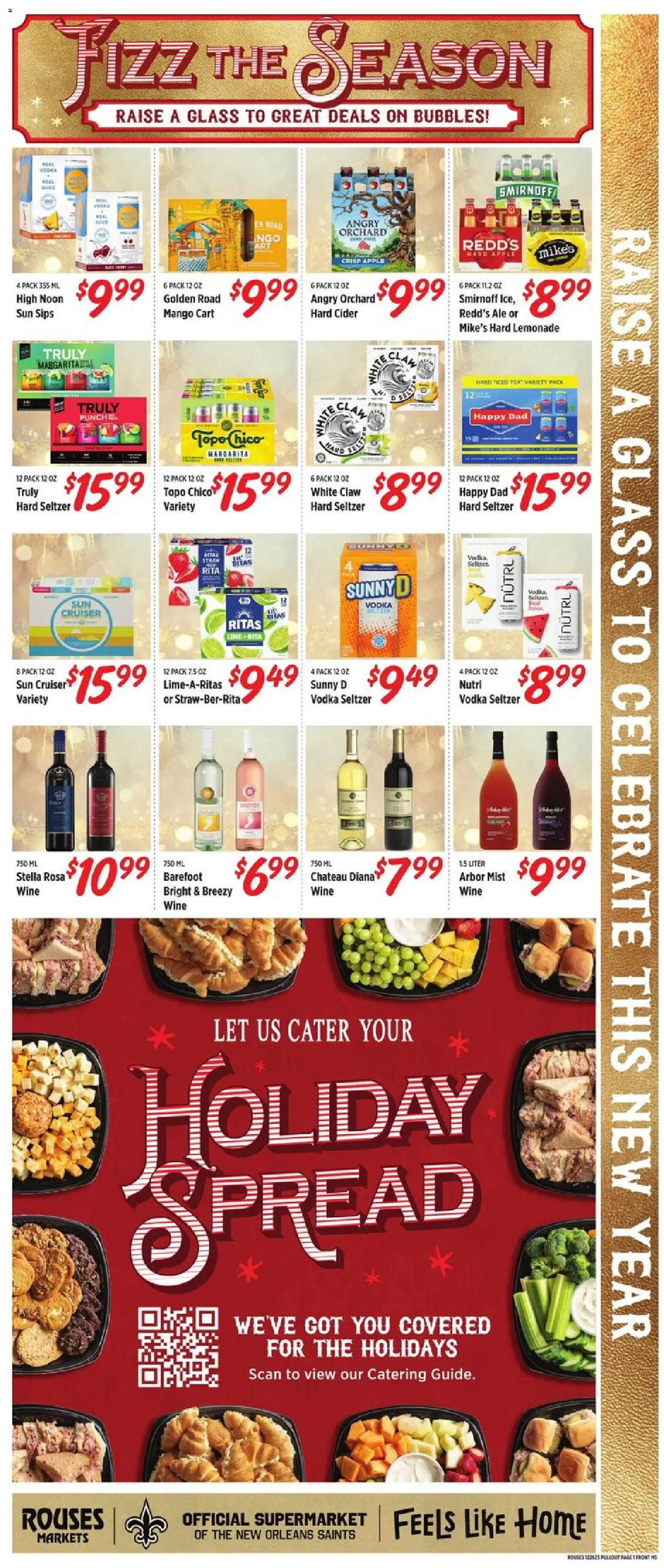 Rouses Weekly Ad - MS - valid from 26.12.2025 | Page: 4 | Products: Wine, Tea, Vodka, Mango