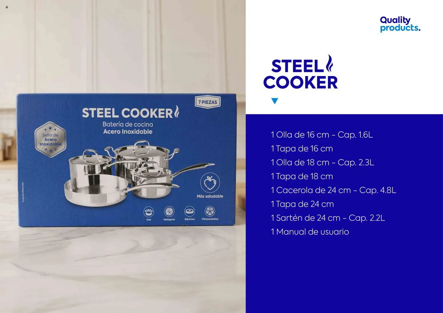 Catálogo Quality Products válido desde 01.04.2026 | Página: 33 | Productos: Batería, Cocina