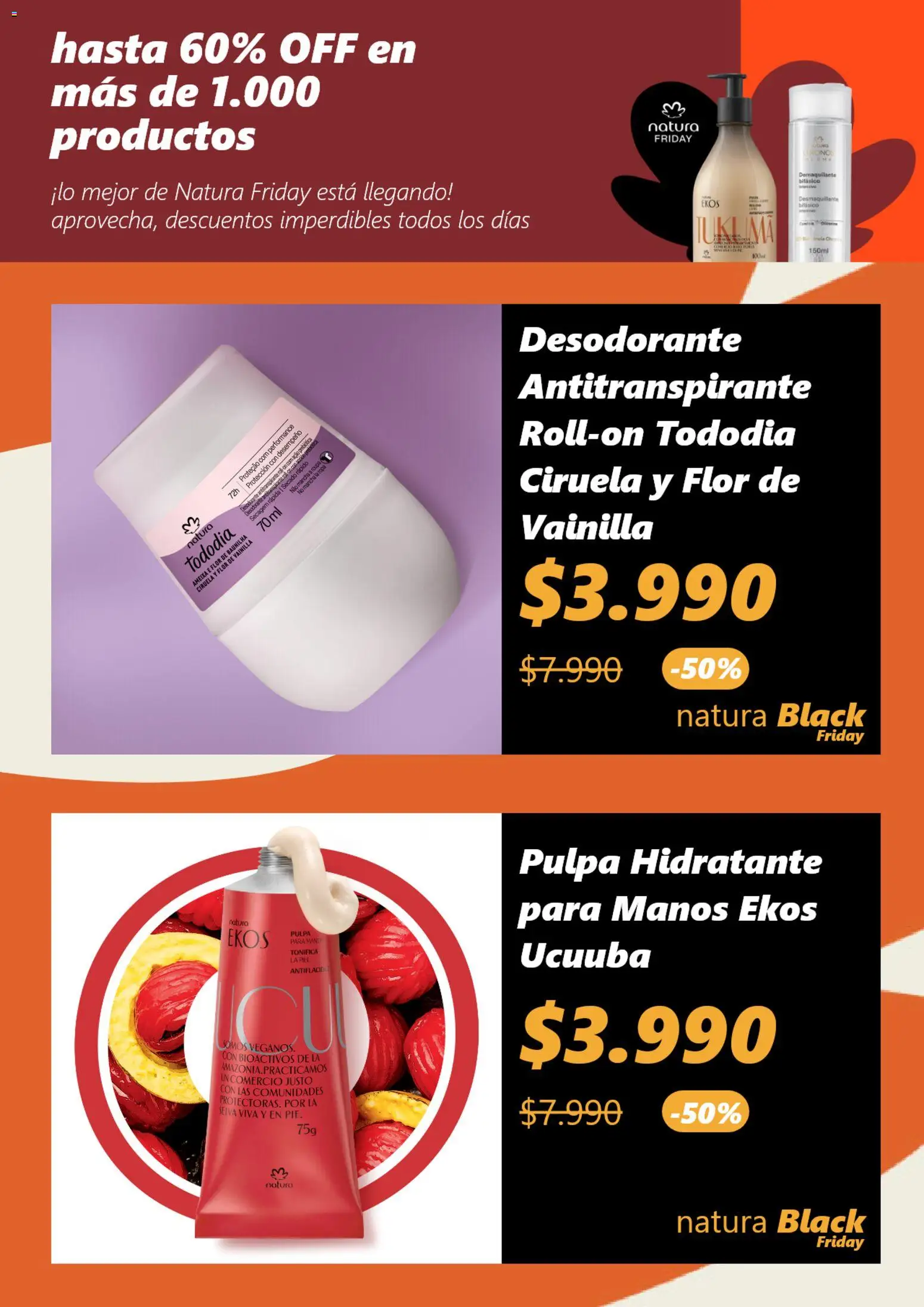 Black Friday Natura │ válido desde el 26.11.2025 | Página: 4 | Productos: Desodorante, Antitranspirante, Ropa