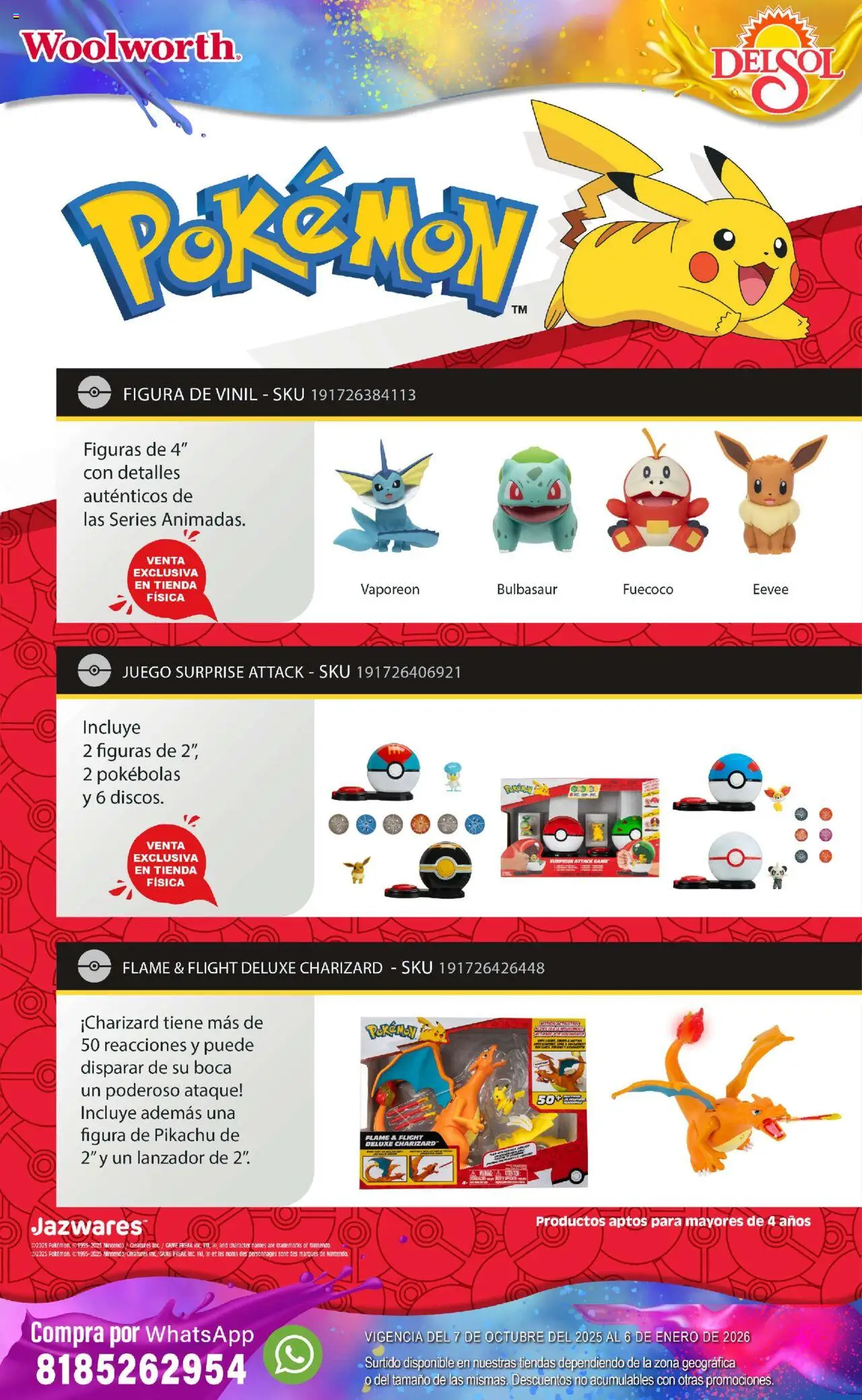 Nuevas ofertas de Del Sol y Woolworth válidas en toda la República Mexicana desde el 07.10.2025. ¡Encuentra las mejores ofertas en Del Sol y Woolworth - Catálogo Castillo Del Juguete! | Página: 141 | Productos: Juego