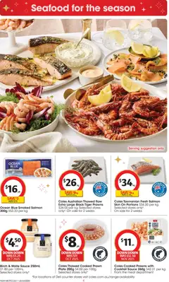 Preview of Coles Black Friday  - valid from 26.11.2025 | Page: 4 | Products: Meat, Prawns, Sauce, Seafood