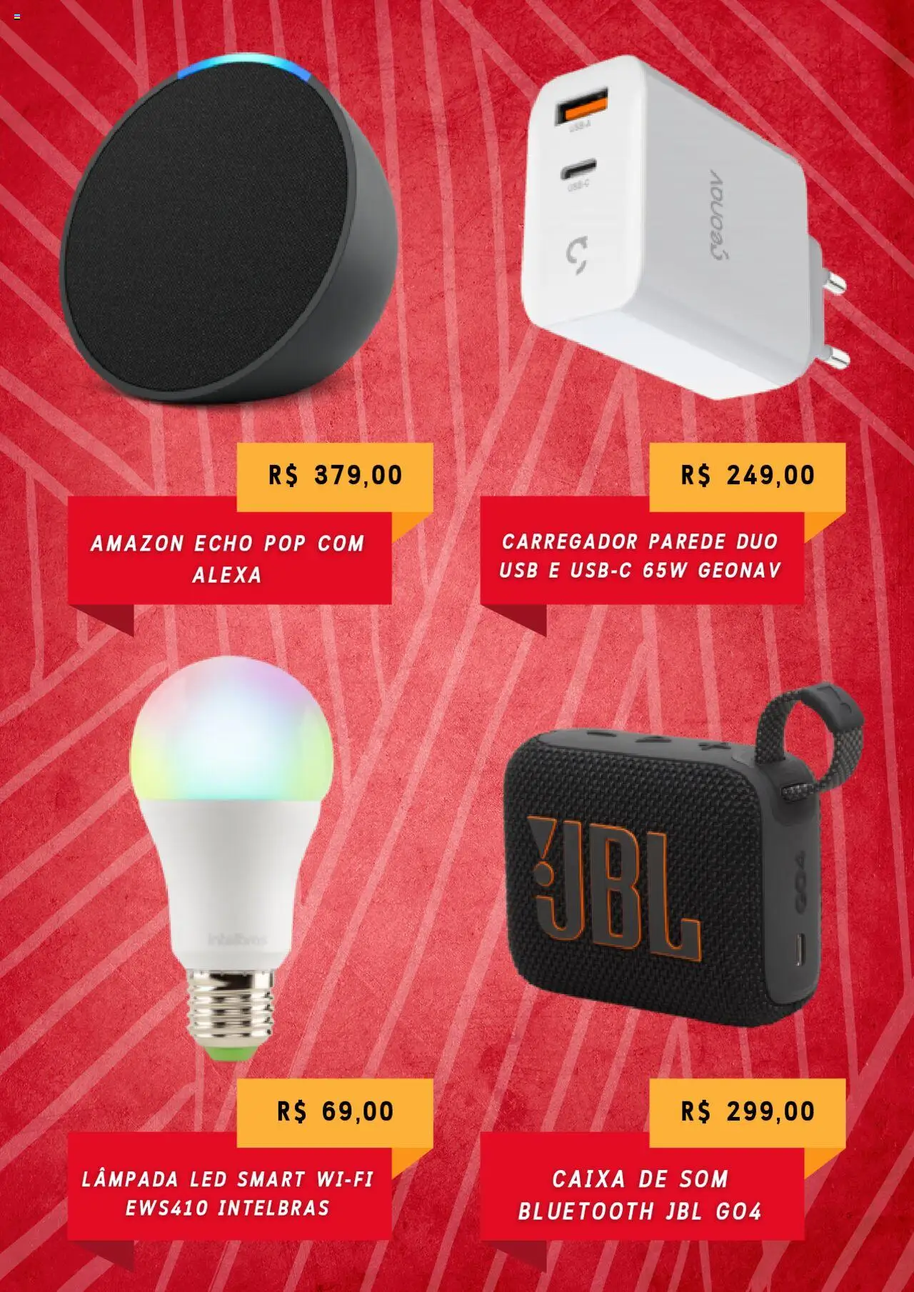 Claro Folheto - válido de 14.10.2025 | Página: 4 | Produtos: Caixa de som, Caixa, Lâmpada led, USB