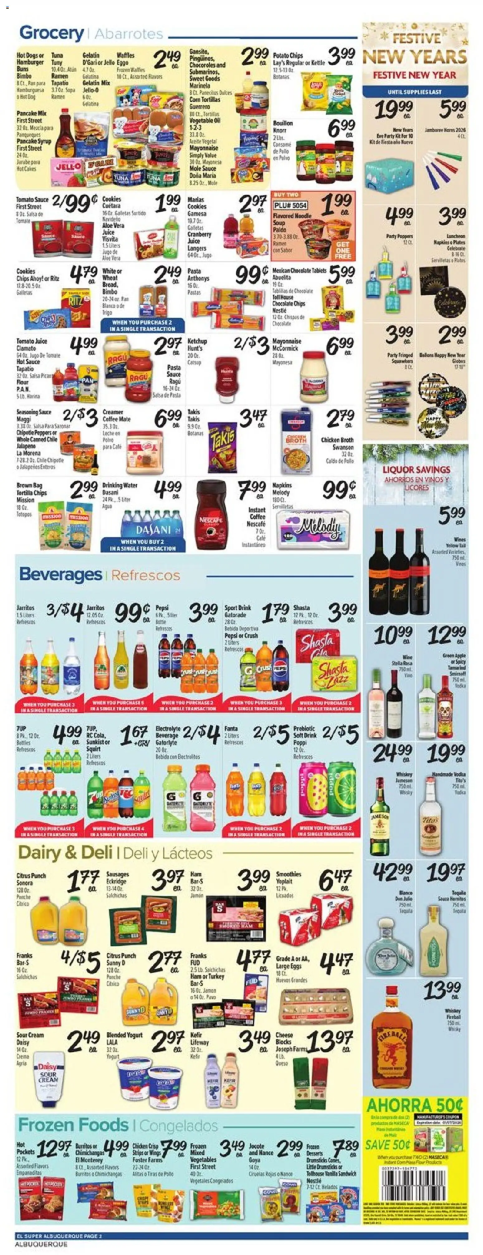 El Super Weekly Ad - NM - valid from 24.12.2025 | Page: 2 | Products: Coffee, Chips, Sauce, Kettle