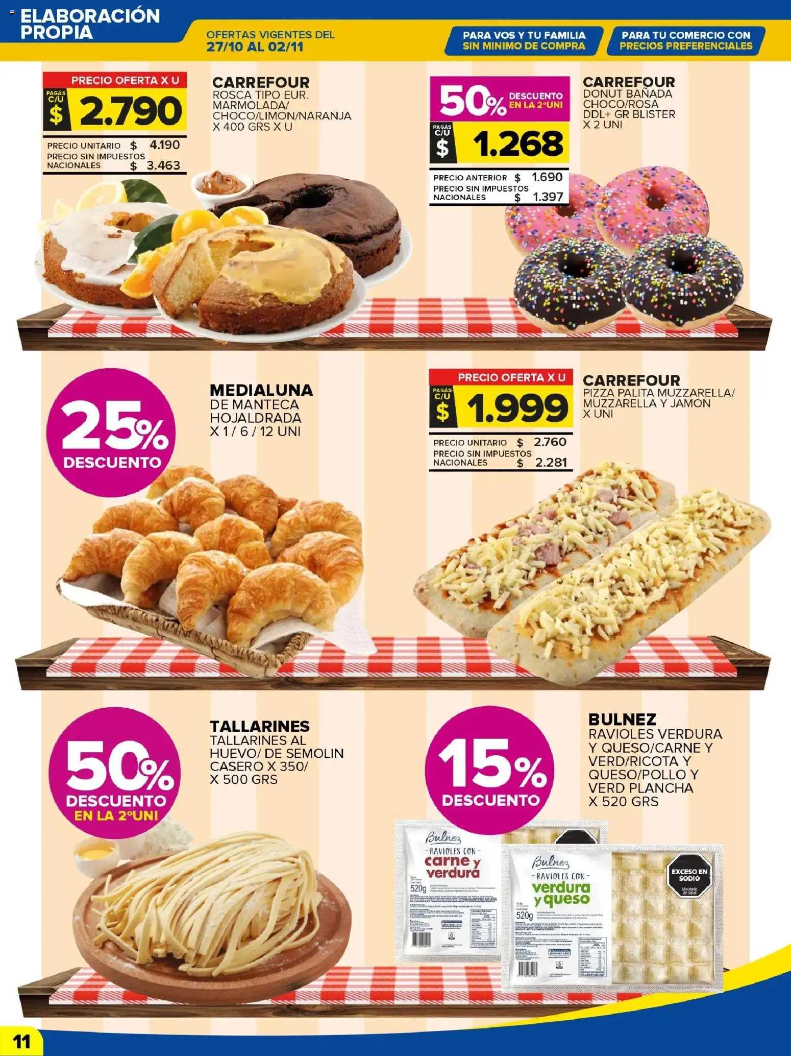 Carrefour Maxi catálogo │ válido desde el 27.10.2025 | Página: 11 | Productos: Muzzarella, Queso, Plancha, Ravioles