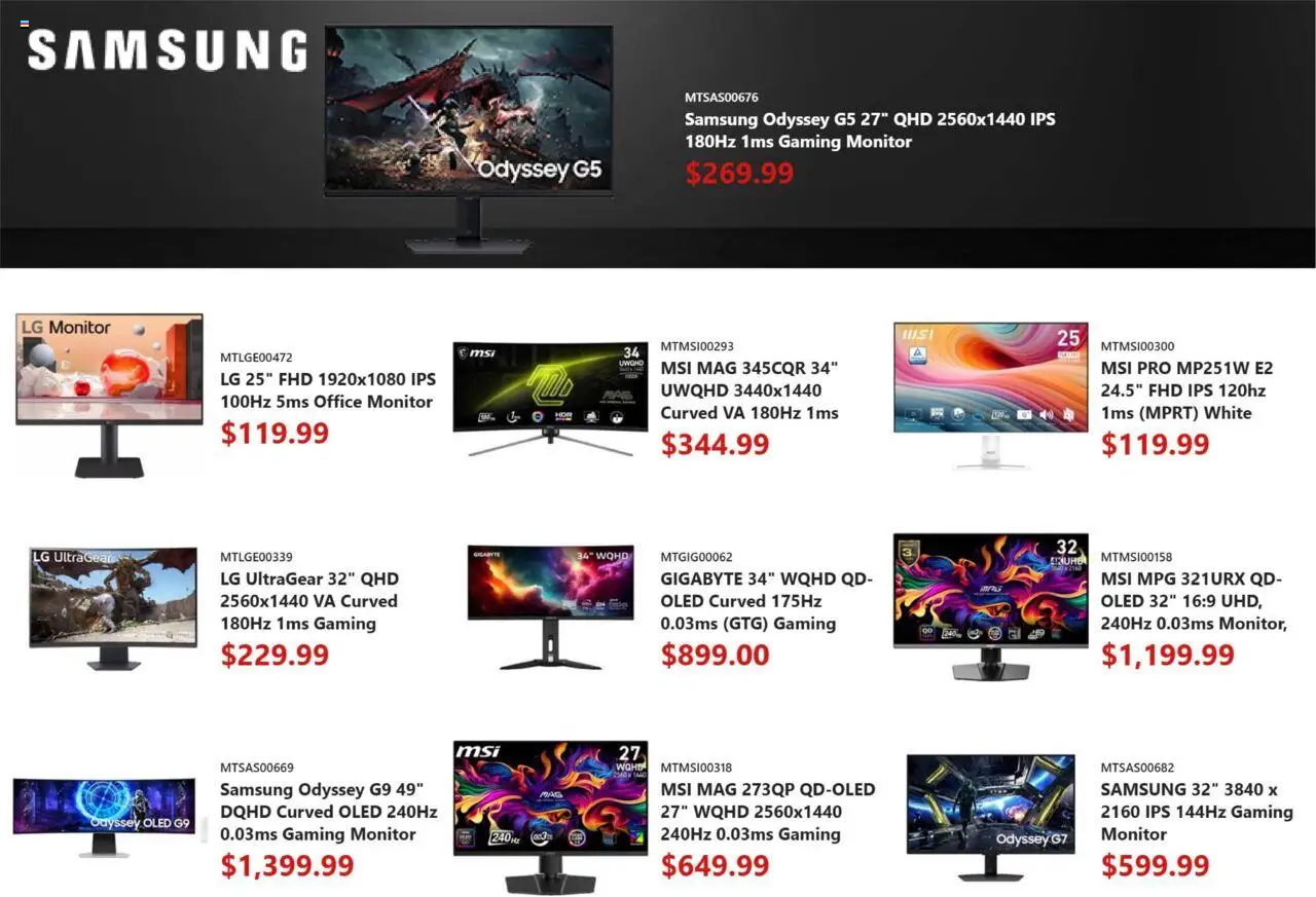 Canada Computers flyer valid from 12.09.2025 | Page: 8 | Products: Monitor