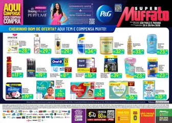 Super Muffato ofertas P&G - Pré-Visualização do folheto da loja Super Muffato, válido de 20.04.2026 | Página: 1 | Produtos: Shampoo, Pampers, Banco, Óleo