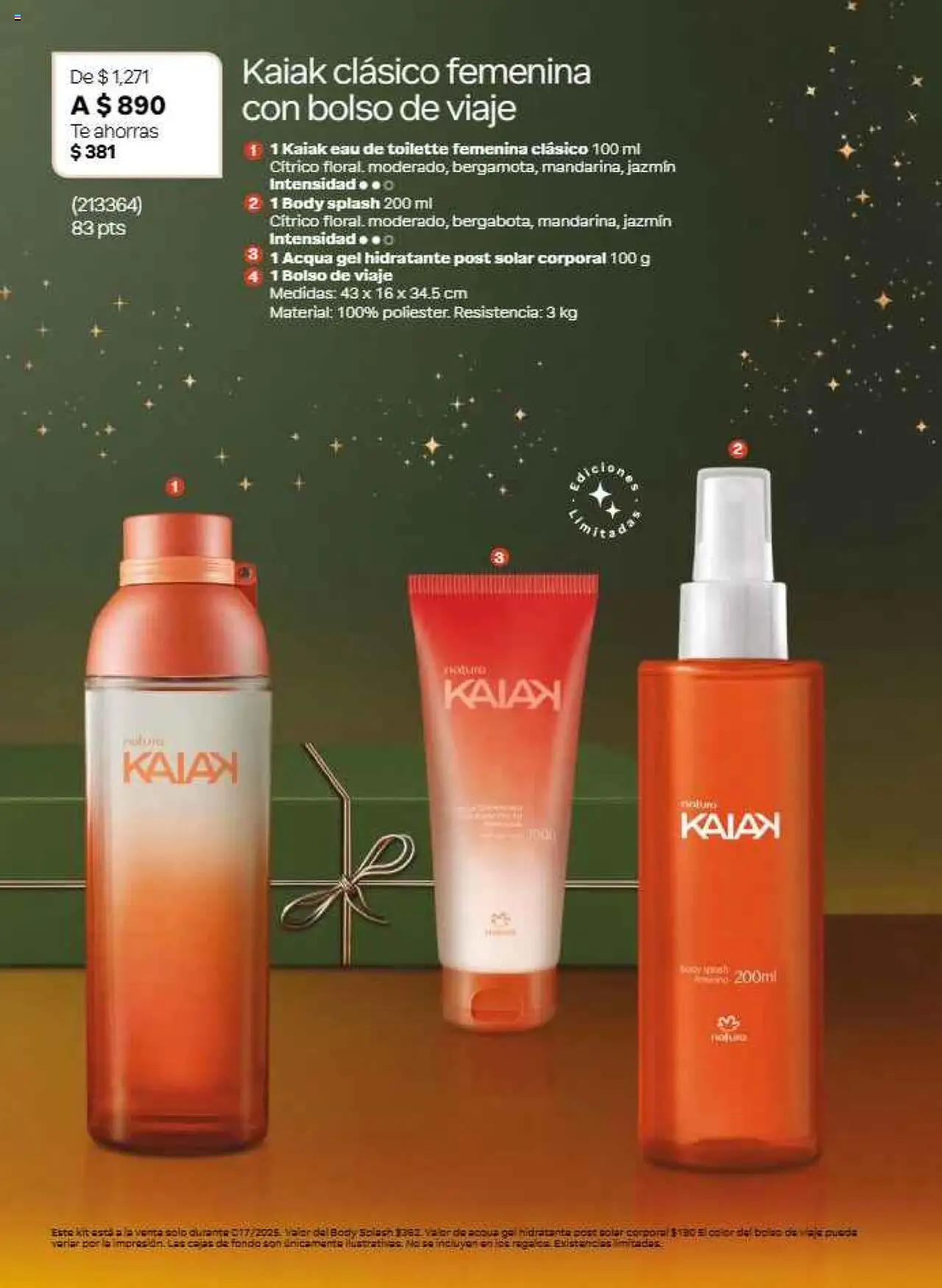Nuevas ofertas de Natura válidas en toda la República Mexicana desde el 22.11.2025. ¡Encuentra las mejores ofertas en Natura campaña 17 2025! | Página: 23 | Productos: Bolso, Body, Té, Eau de toilette