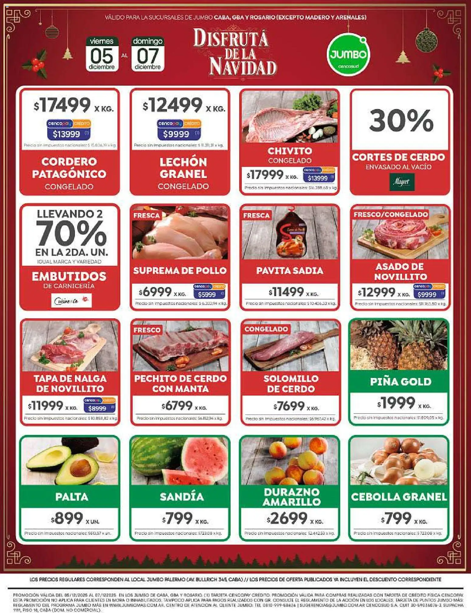 Jumbo - Bs As | Jumbo al 100 │ válido desde el 05.12.2025 | Página: 7 | Productos: Pollo, Cebolla, Palta, Cerdo