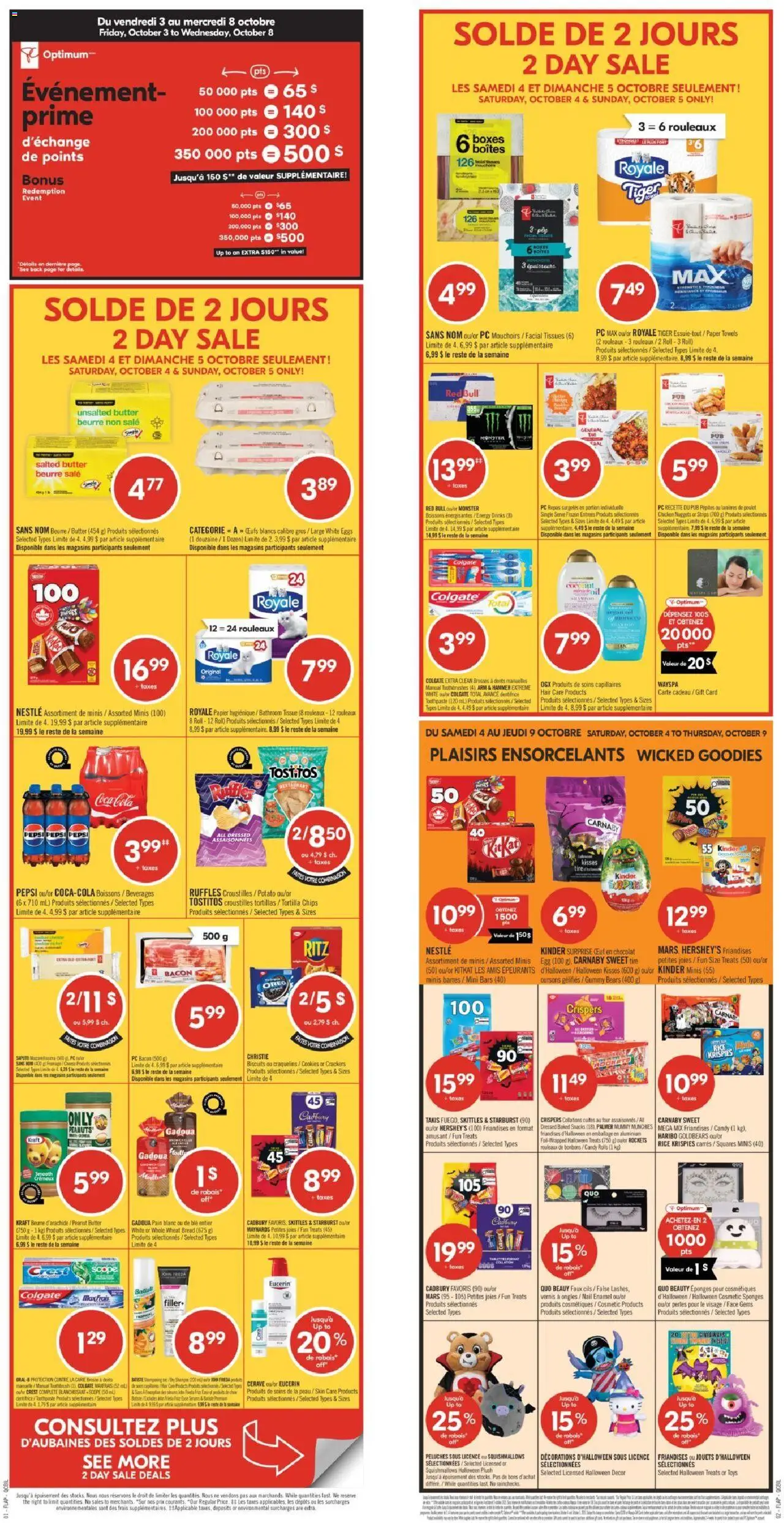 Pharmaprix flyer valid from 04.10.2025 | Page: 2 | Products: PC, Shampoo, Toothpaste, Chicken