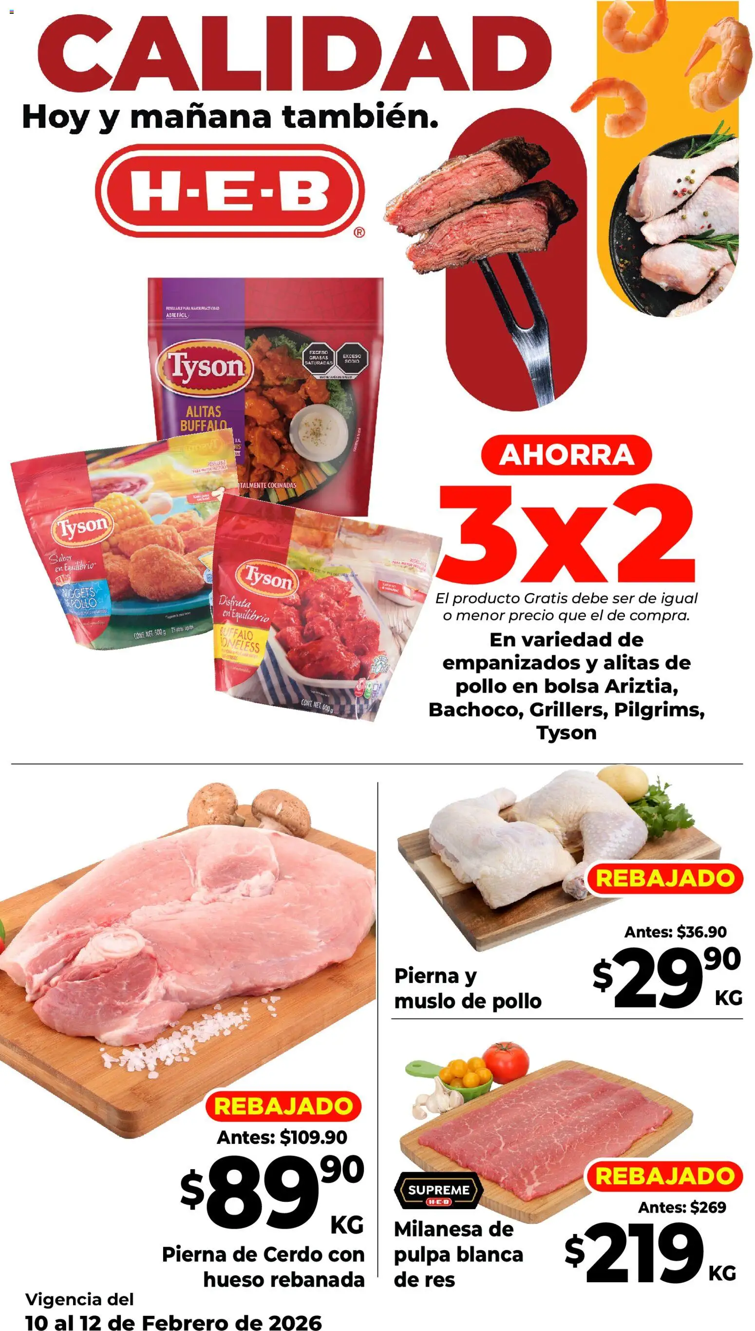 Nuevas ofertas de H-E-B válidas en toda la República Mexicana desde el 10.02.2026. ¡Encuentra las mejores ofertas en H-E-B folleto Lo mejor para compartir! | Página: 4