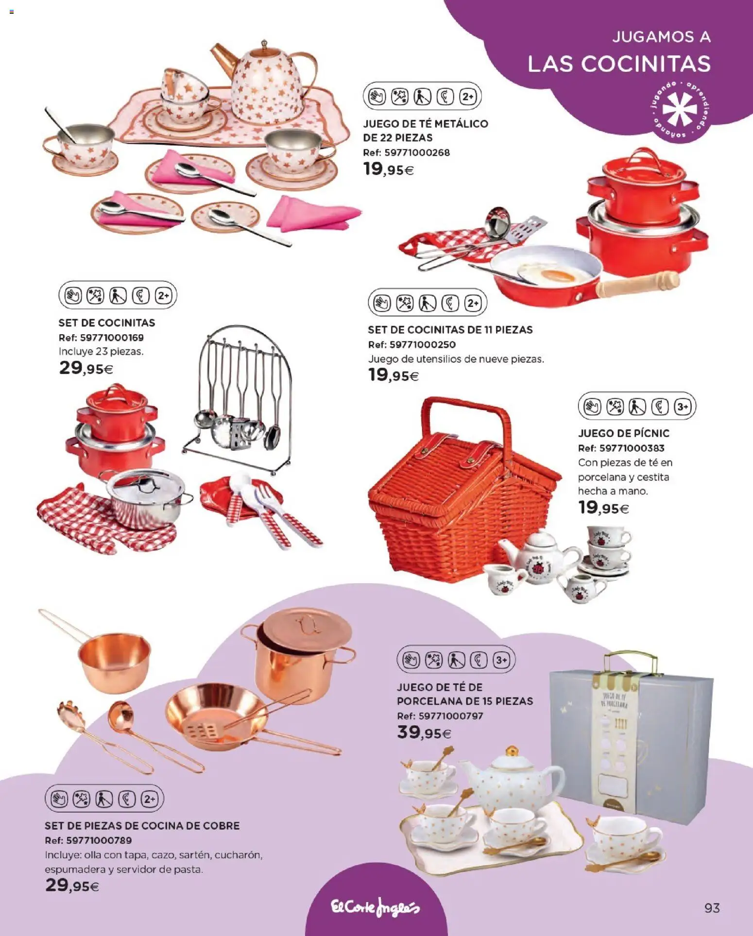 Nuevas ofertas de El Corte Inglés válidas en toda la República Mexicana desde el 27.10.2025. ¡Encuentra las mejores ofertas en El Corte Inglés catálogo Juguetes! | Página: 93 | Productos: Cocina, Espumadera, Té, Olla