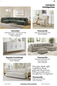 Nuevas ofertas de Costco válidas en toda la República Mexicana desde el 07.07.2025. ¡Encuentra las mejores ofertas en Costco catálogo Julio! | Página: 46 | Productos: Sofá, Silla, Cama, Modular