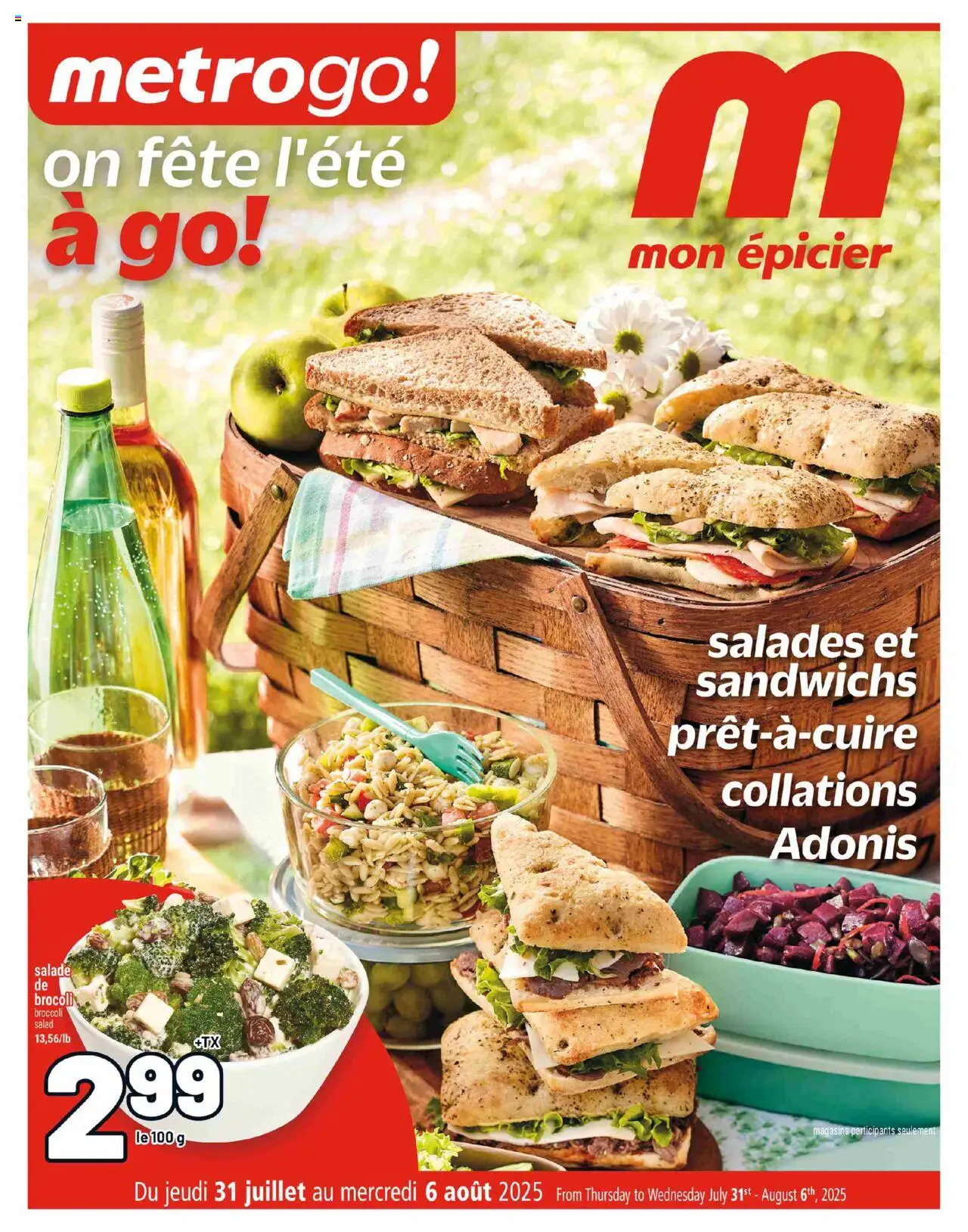 Metro flyer valid from 31.07.2025 | Page: 1 | Products: Salad