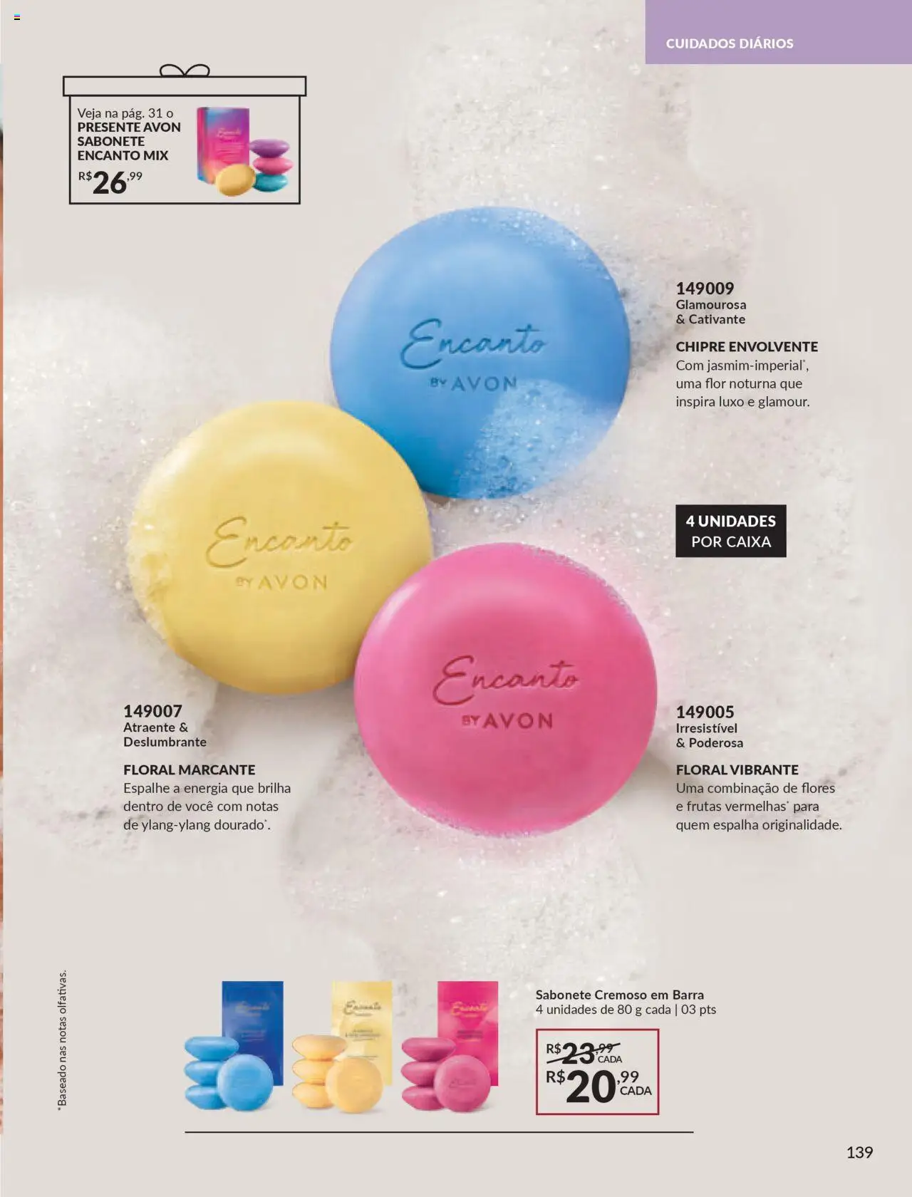 Avon Folheto - válido de 07.10.2025 | Página: 139 | Produtos: Flores, Caixa, Sabonete