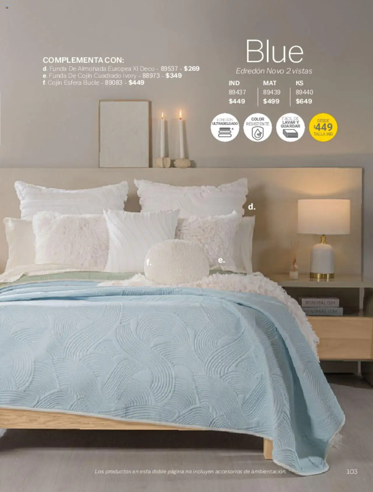 Nuevas ofertas de Vianney válidas en toda la República Mexicana desde el 07.03.2025. ¡Encuentra las mejores ofertas en Vianney catálogo Primavera! | Página: 105 | Productos: Funda, Funda de almohada, Almohada