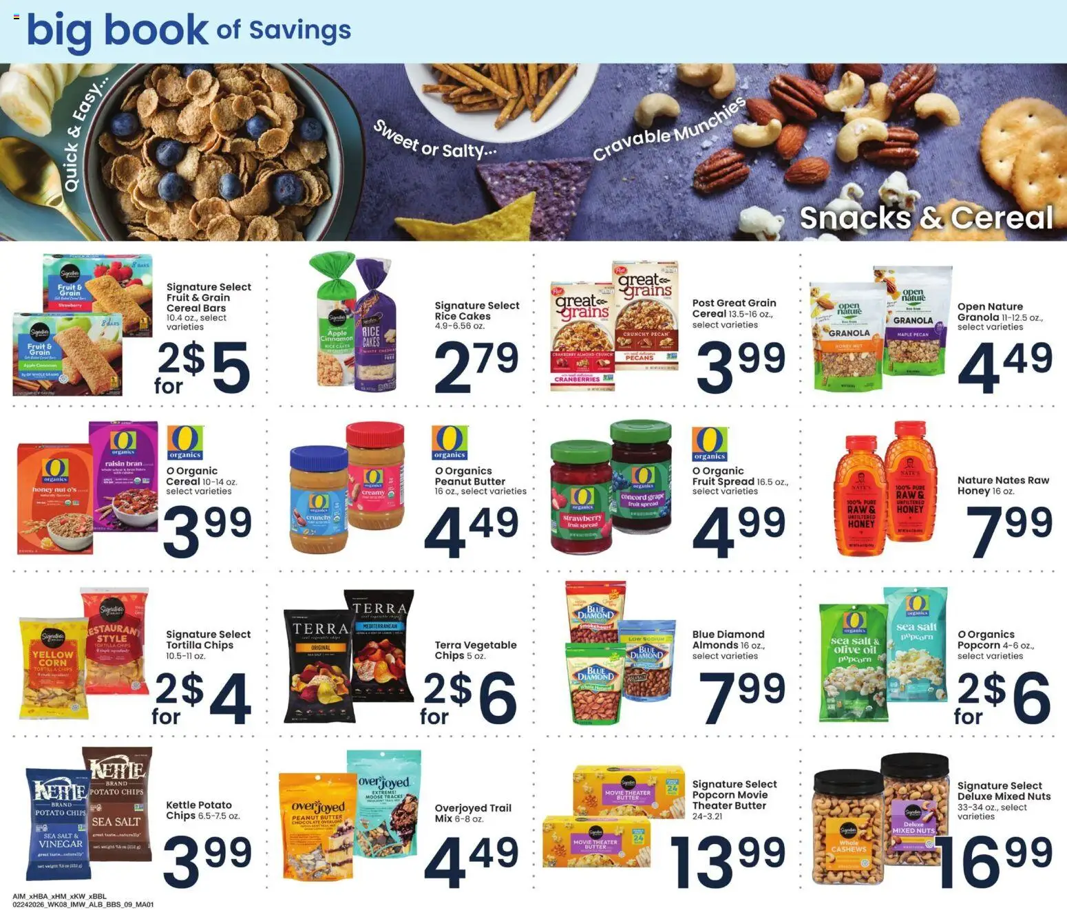 Albertsons Big Book of Savings - valid from 24.02.2026 | Page: 9 | Products: Vinegar, Corn, Chocolate, Nuts