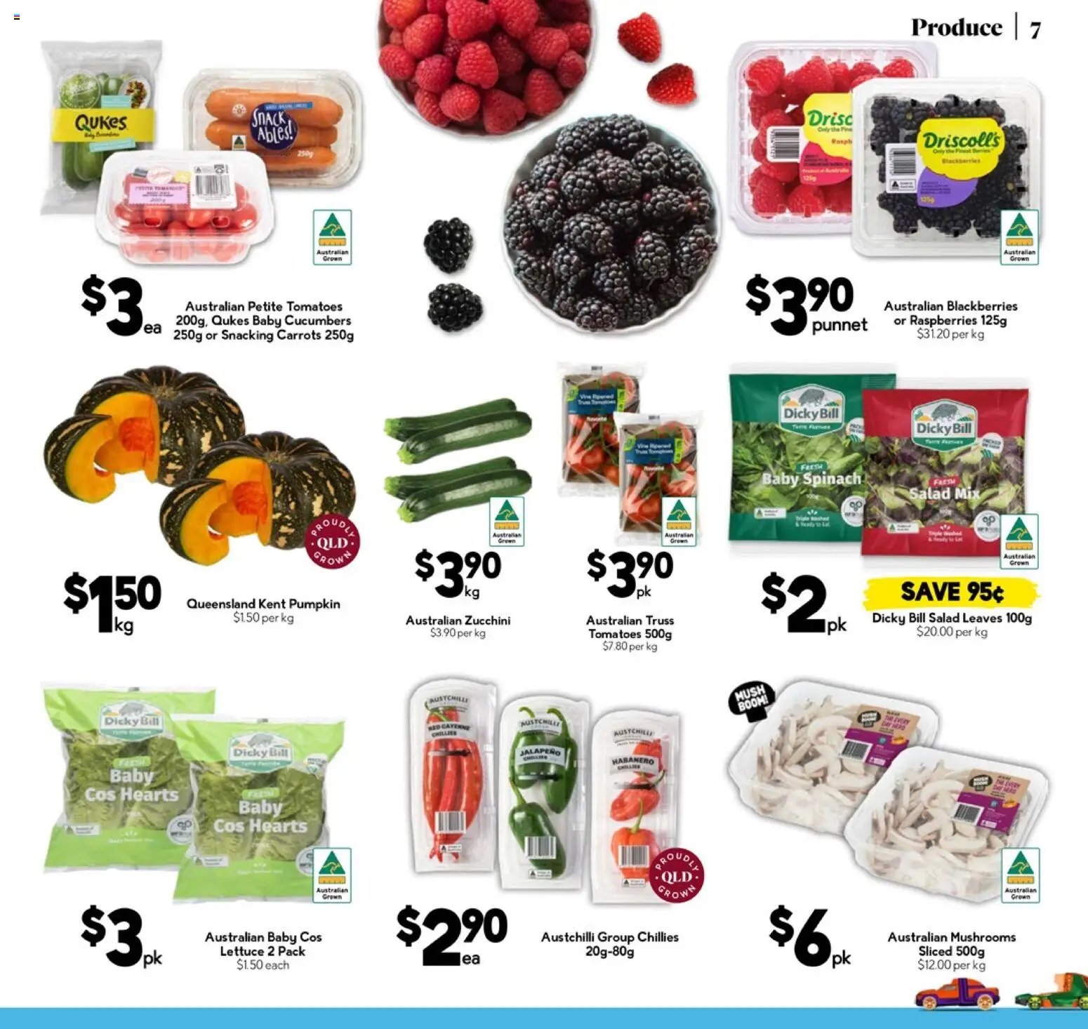 Drakes catalogue - valid from 12.11.2025 | Page: 7 | Products: Mushrooms, Cucumbers, Salad, Pumpkin