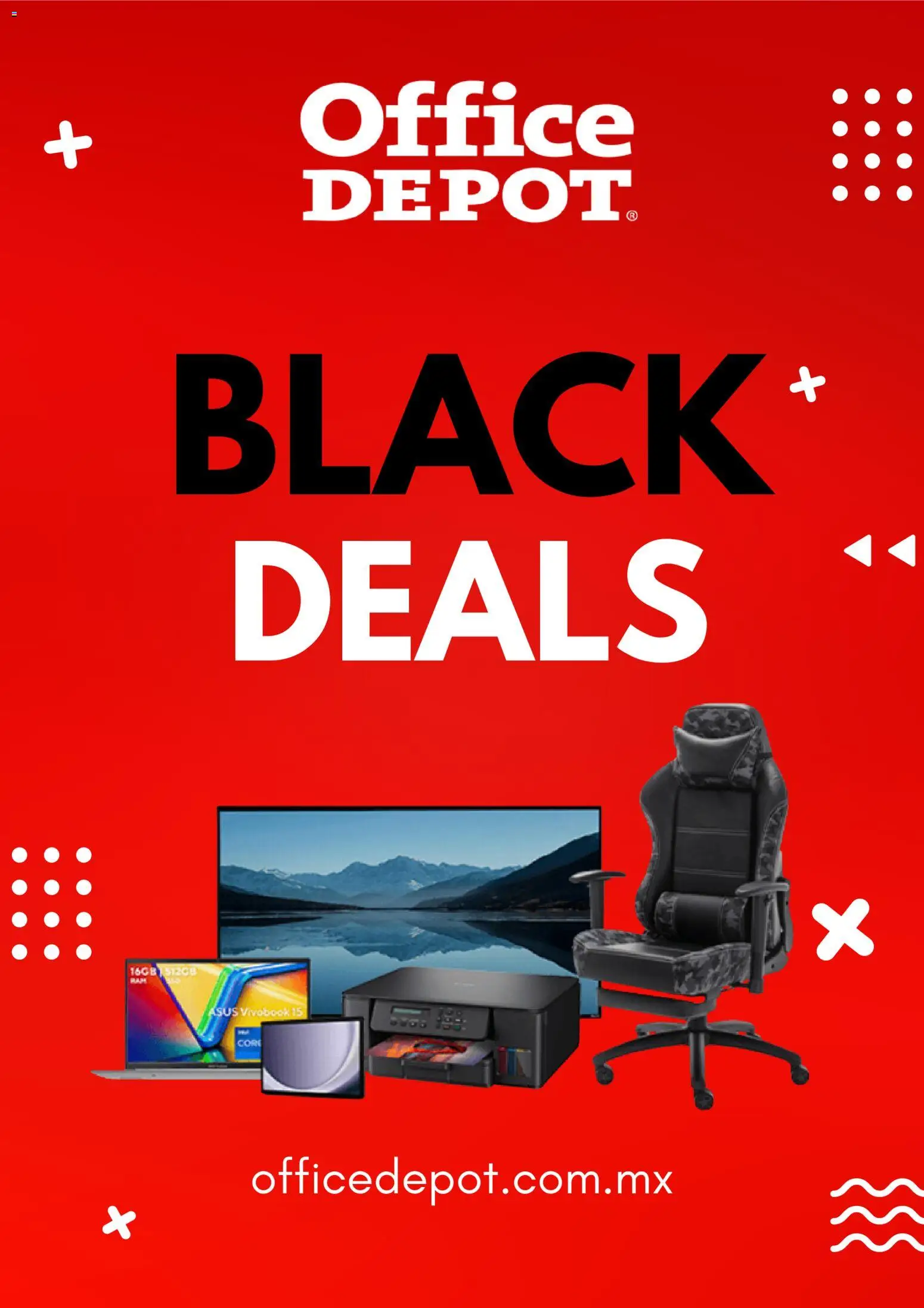 Nuevas ofertas de Office Depot válidas en toda la República Mexicana desde el 28.11.2025. ¡Encuentra las mejores ofertas en Office Depot Black Friday! | Página: 1