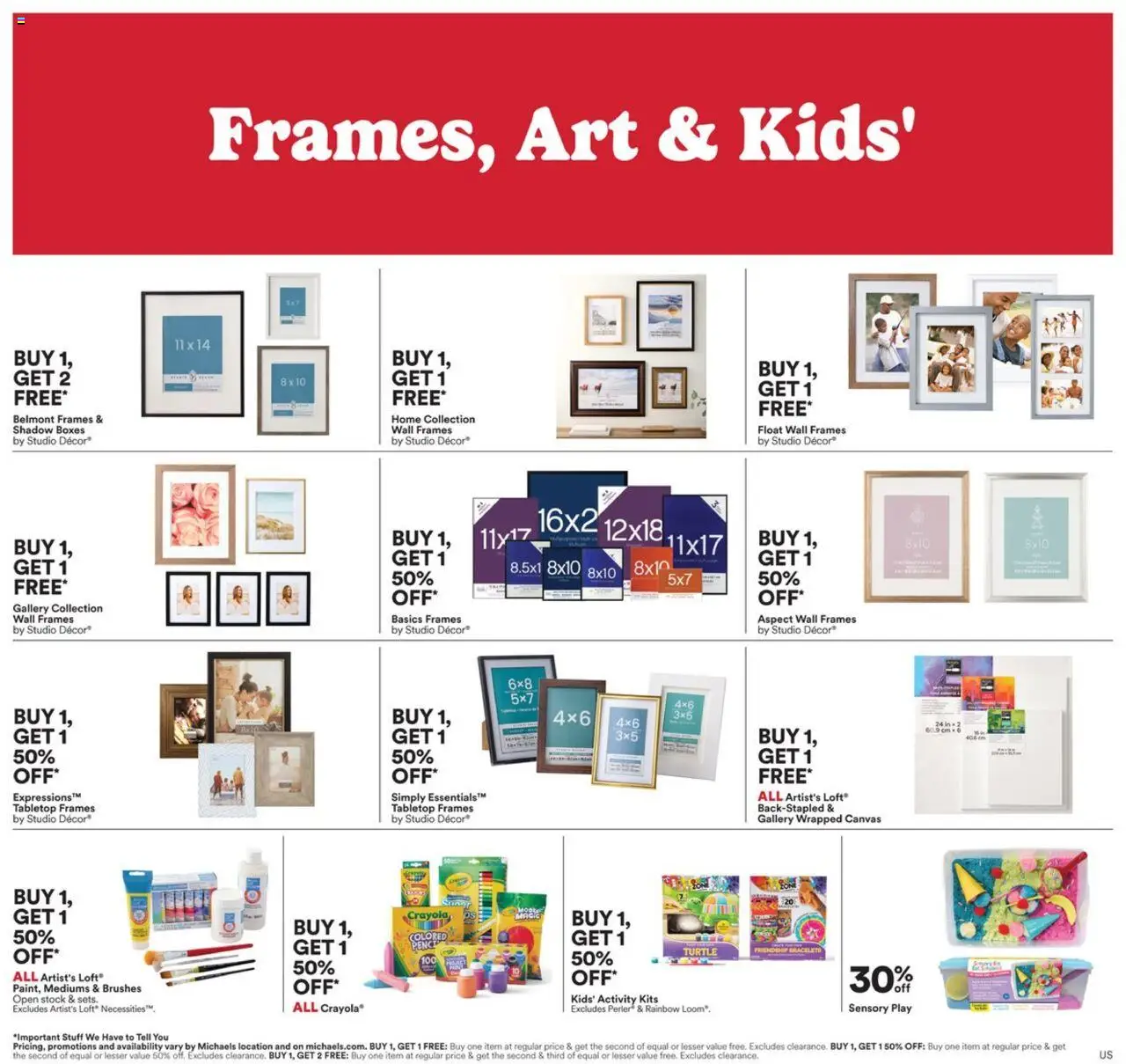 Michaels Weekly Ad - valid from 12.10.2025 | Page: 4 | Products: Brushes, Canvas