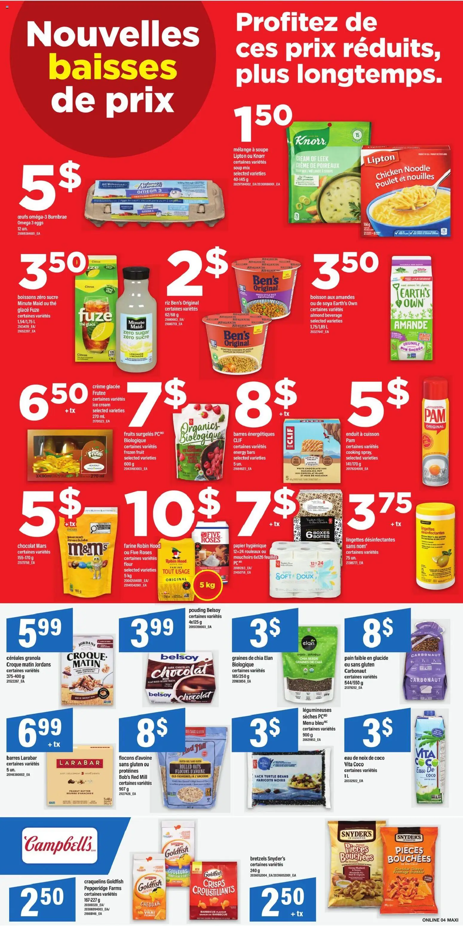 Maxi flyer valid from 01.01.2026 | Page: 8 | Products: Rice, Cream, PC, Chicken