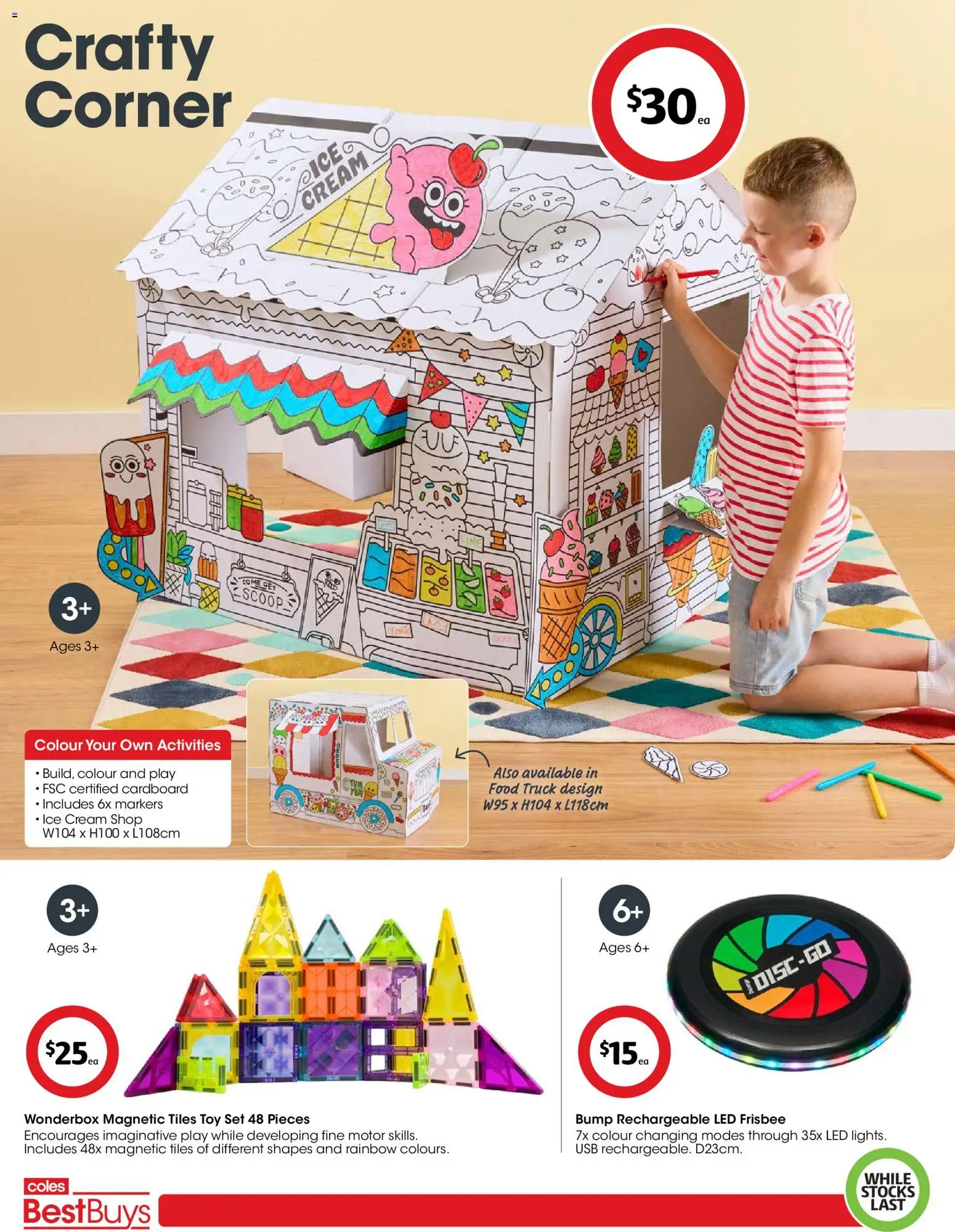 Coles catalogue - valid from 27.03.2026 | Page: 4 | Products: Cream, Ice cream, Usb